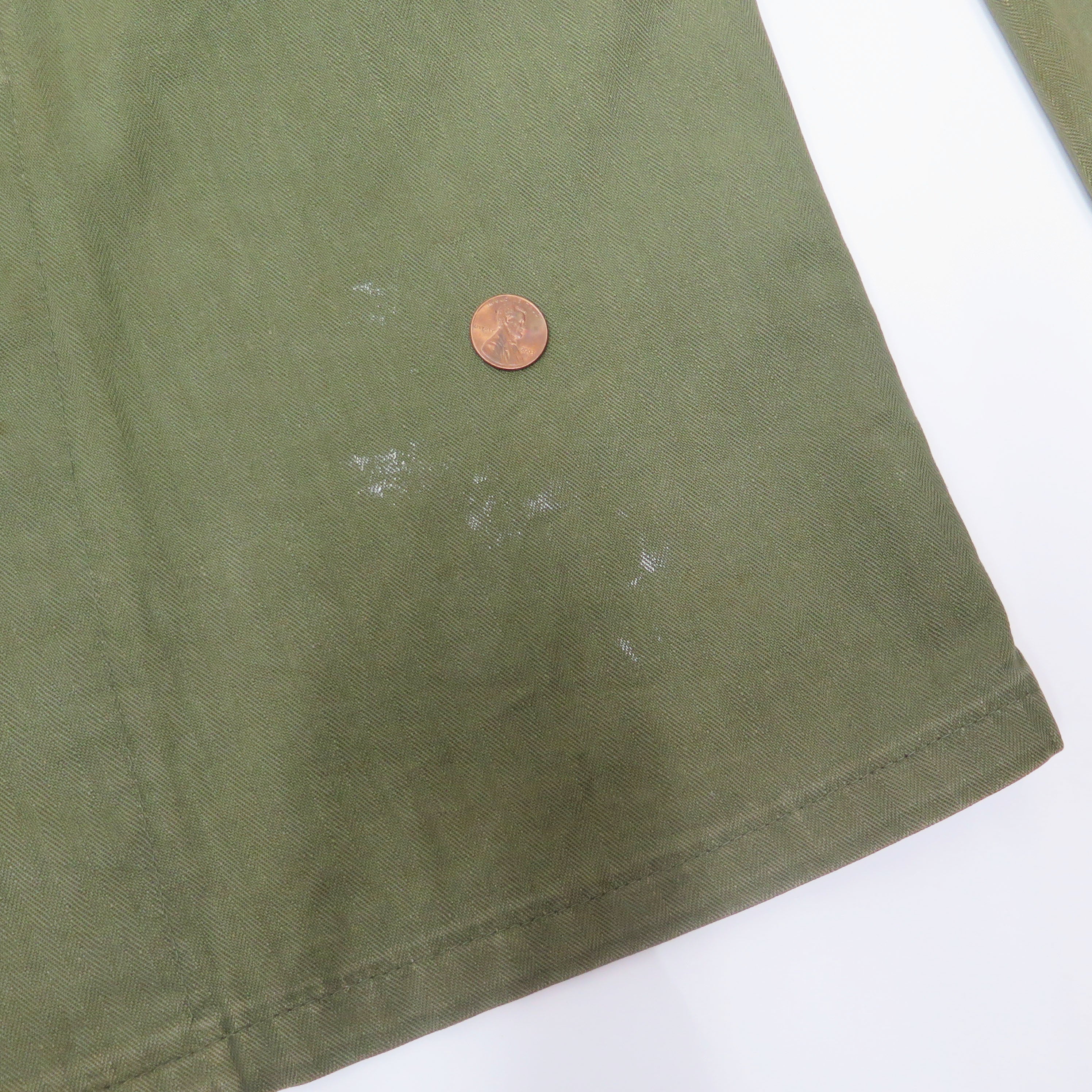 Vintage US Army HBT Utility Shirt - 1950s Early Vietnam War Era Military Surplus - Perfect for Reenactments, Collecting & Outdoor Adventures