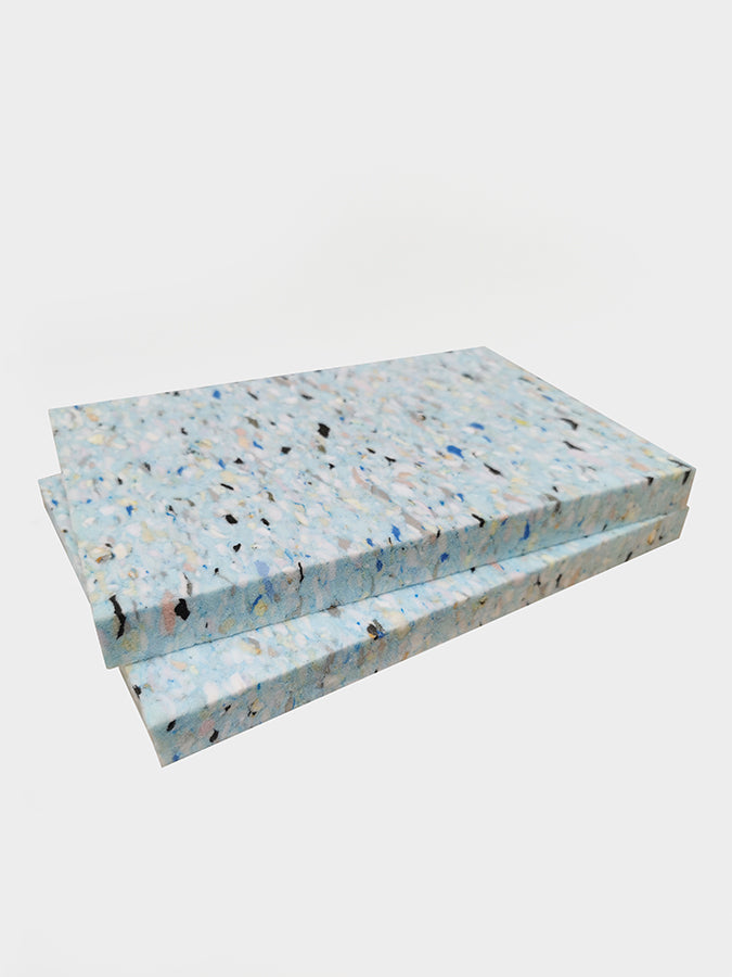 Premium 1-Inch Thick Yoga Blocks for Support & Balance - Non-Slip Chip Foam Twin Pack - Ideal for Yoga, Pilates, Stretching & Home Workouts