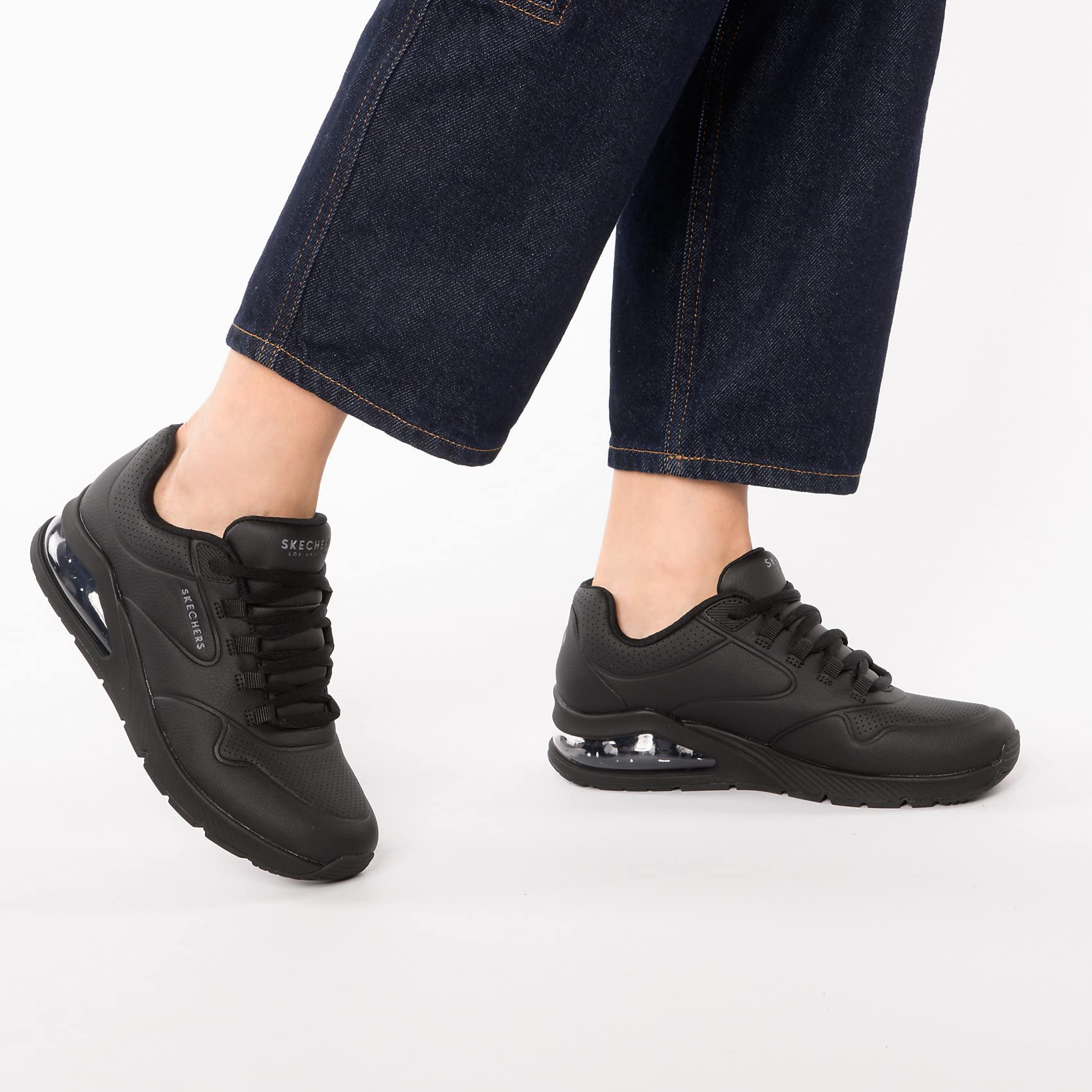 Skechers Women's Uno 2-Air Around You Sneakers - Lightweight Walking Shoes for Women with Air-Cooled Memory Foam - Perfect for Running, Gym Workouts & Casual Wear