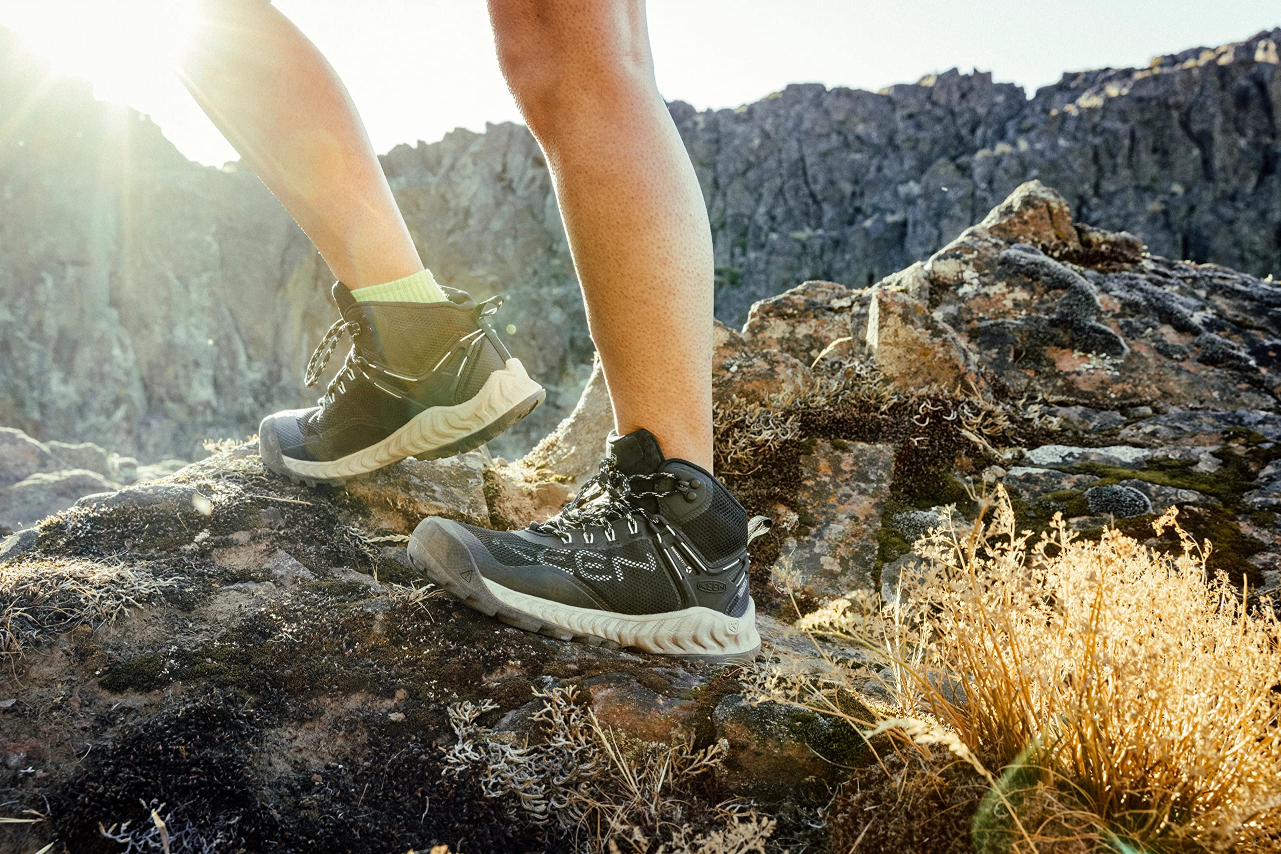 KEEN Women's Nxis Evo Mid Height Waterproof Hiking Boots - Lightweight & Comfortable for Outdoor Adventures, Fast Packing & Trail Running