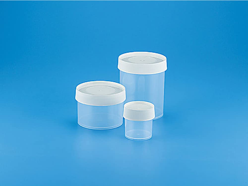 Tarsons 255762 32 oz Clear Polypropylene Straight Sided Jar with 120mm White PP Lid - Pack of 16 - Ideal for Food Storage, Lab Samples & DIY Crafts