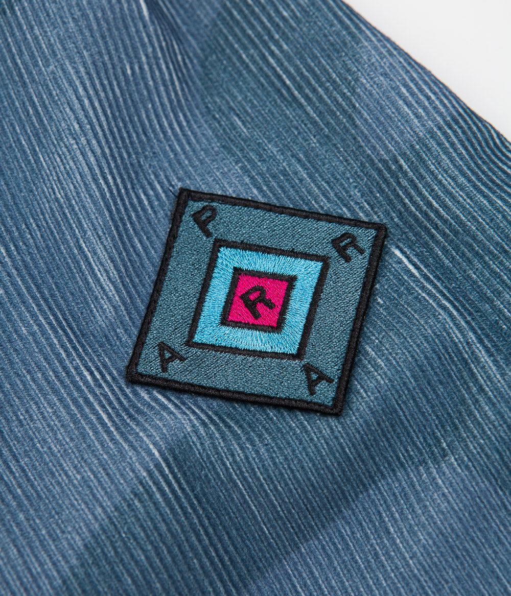 Parra Army Dreamers Woven Shirt Jacket - Blue Grey | Stylish Casual Wear for Men & Women | Perfect for Outdoor Adventures & Street Fashion
