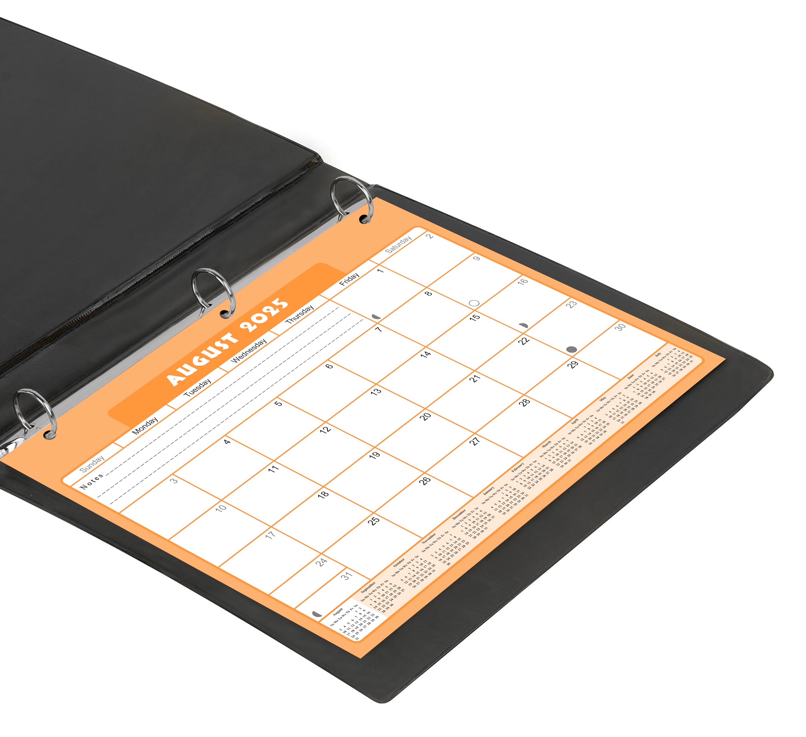 2025-2026 12-Month Academic Student Planner | College Calendar for 3-Ring Binder, Desk or Wall | School & Office Supplies | Made in USA | Perfect for Class Scheduling, Homework Tracking & Time Management