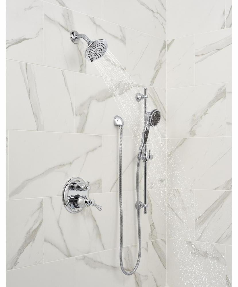 Delta 3-Setting Hand Shower with Slide Bar in Chrome - 57021 Model - Perfect for Bathroom Renovation & Spa-Like Shower Experience