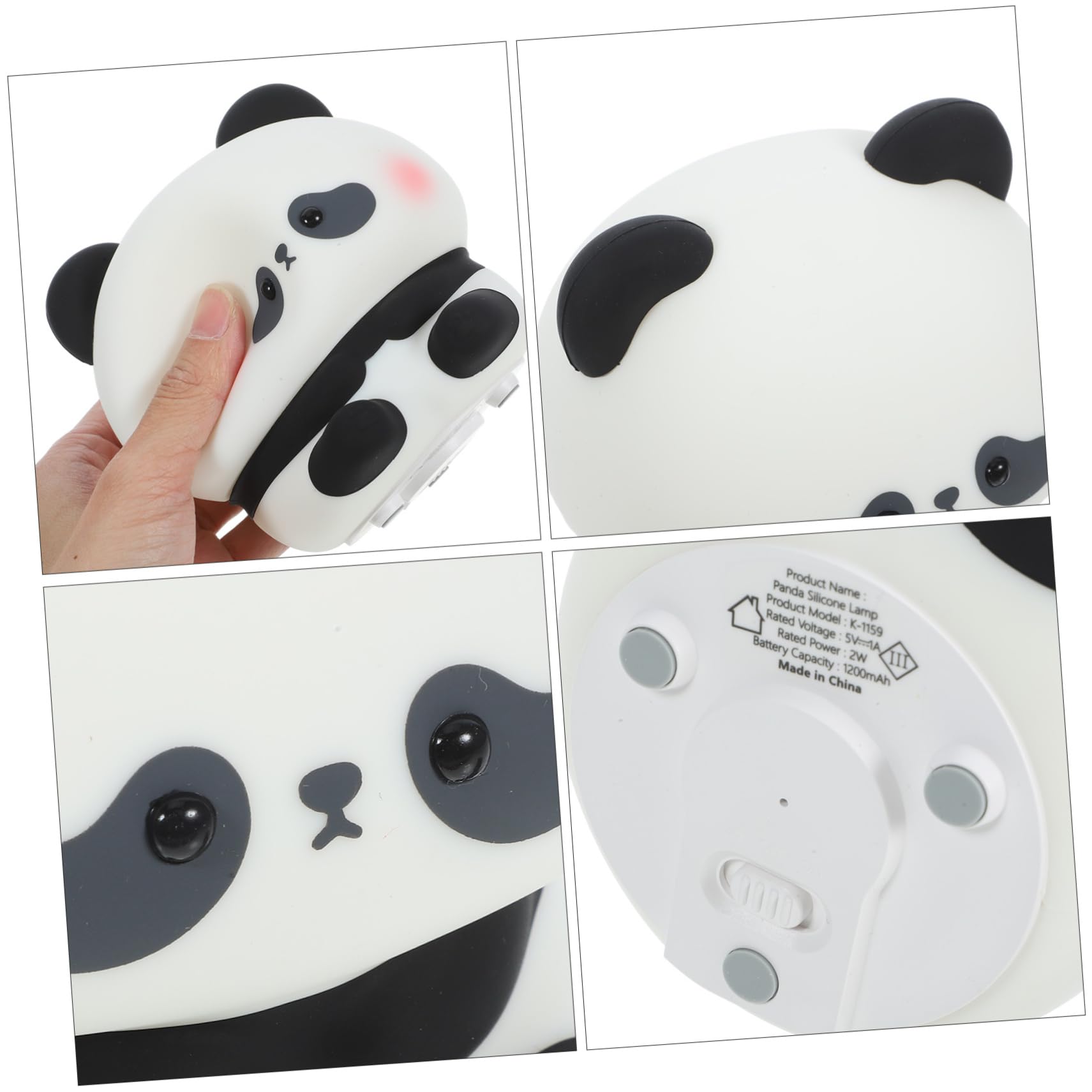 Panda Night Light - Cartoon Pumpkin LED Desk Lamp for Kids, Bedroom, Nursery | Cute Nightstand Light with Soft Glow for Reading, Relaxation, and Nighttime Comfort