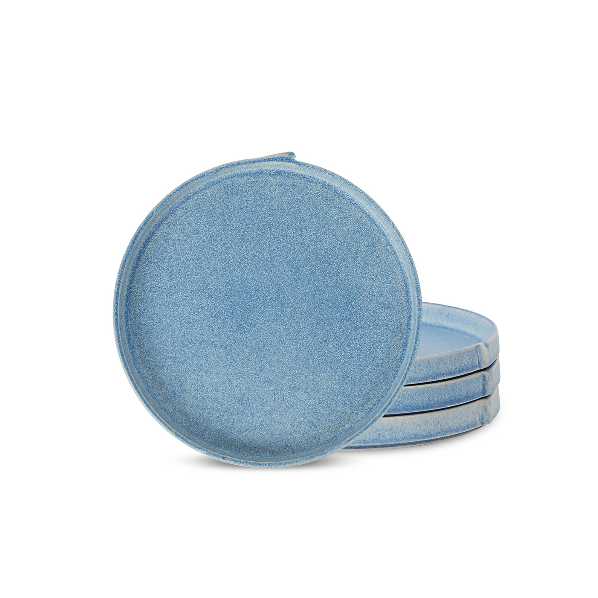 Premium Blue Stoneware Salad Plate - Durable Ceramic Dinnerware for Restaurants, Home Dining & Party Serving - Elegant Table Setting for Everyday Meals & Special Occasions