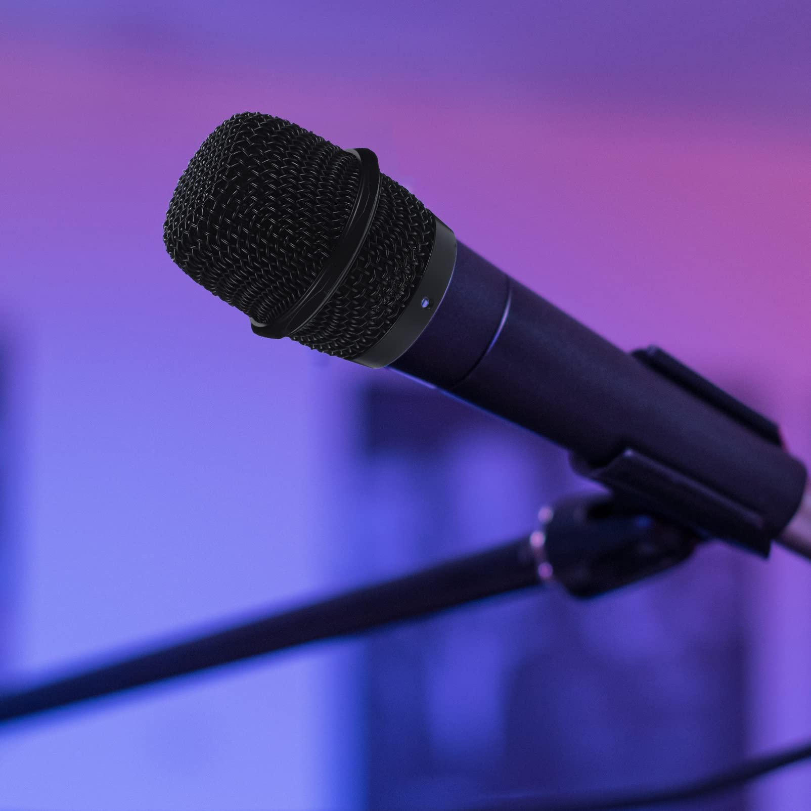 Replacement Microphone Grille Head Mesh Cover - Black Metal Mic Accessory Compatible with bs-/ - Mic | Perfect for Studio Recording, Podcasting & Live Performances
