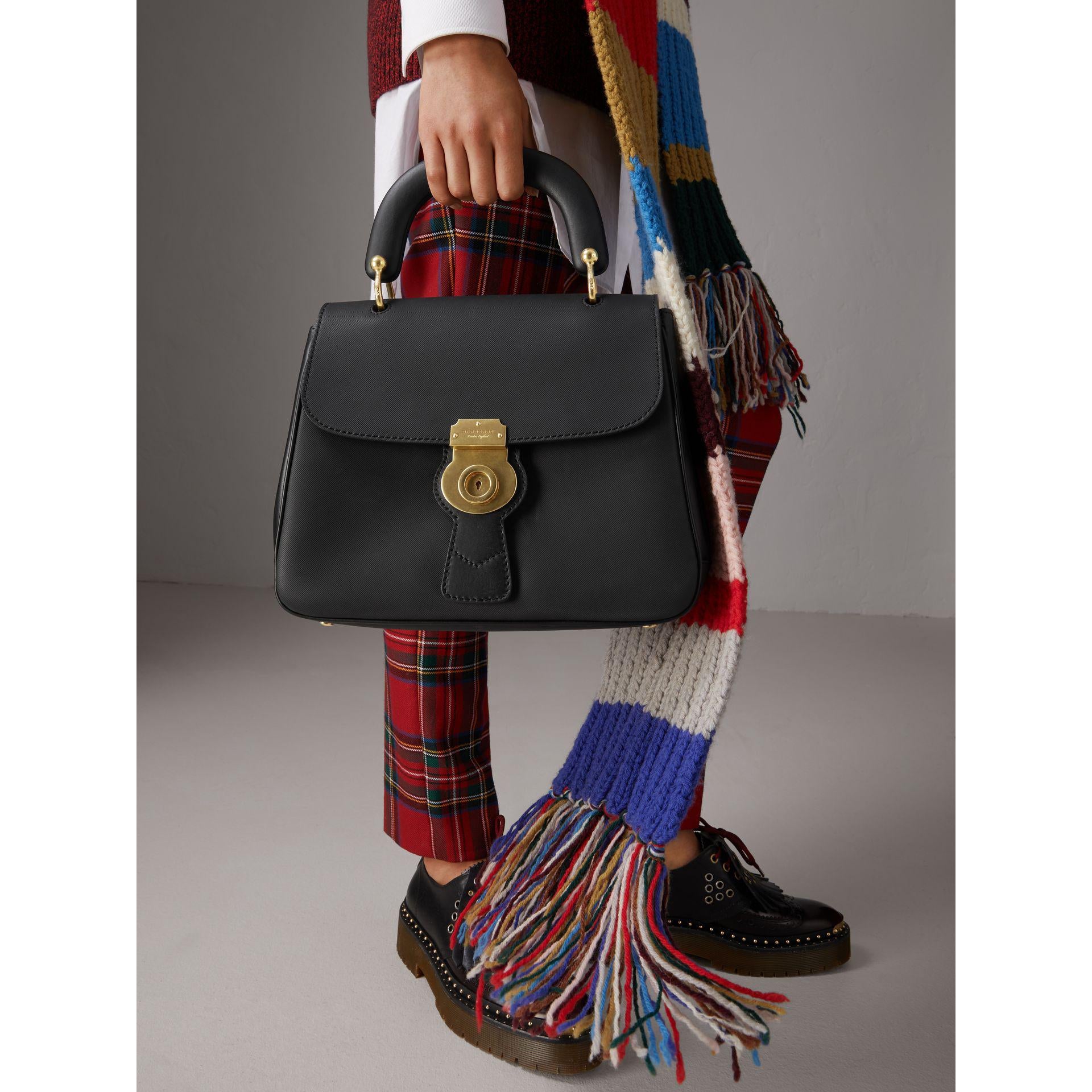 Burberry DK88 Medium Trench Leather Crossbody Bag for Women | Luxury Designer Handbag for Work, Travel & Everyday Use