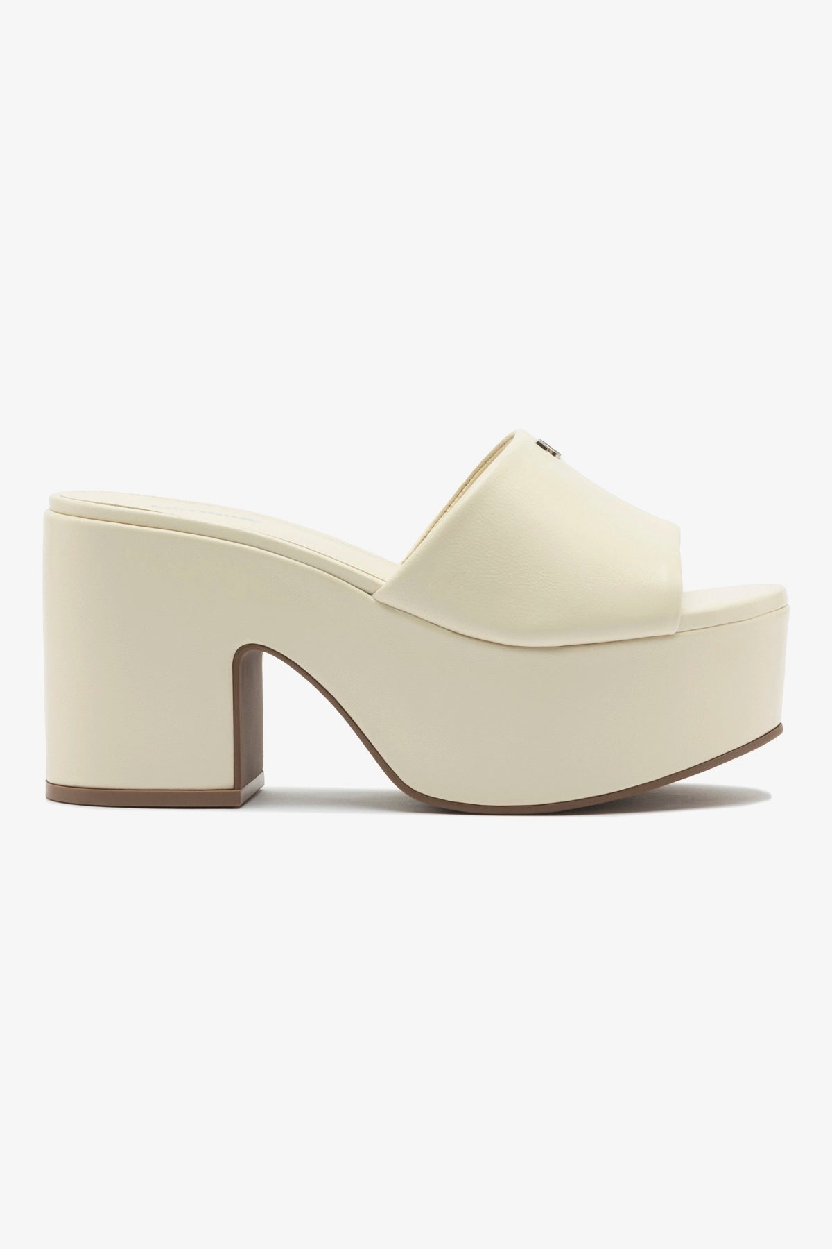 Miso Platform Mule Shoes - Ivory Leather Women's Slip-On Loafers for Casual & Office Wear | Comfortable & Stylish Summer Footwear