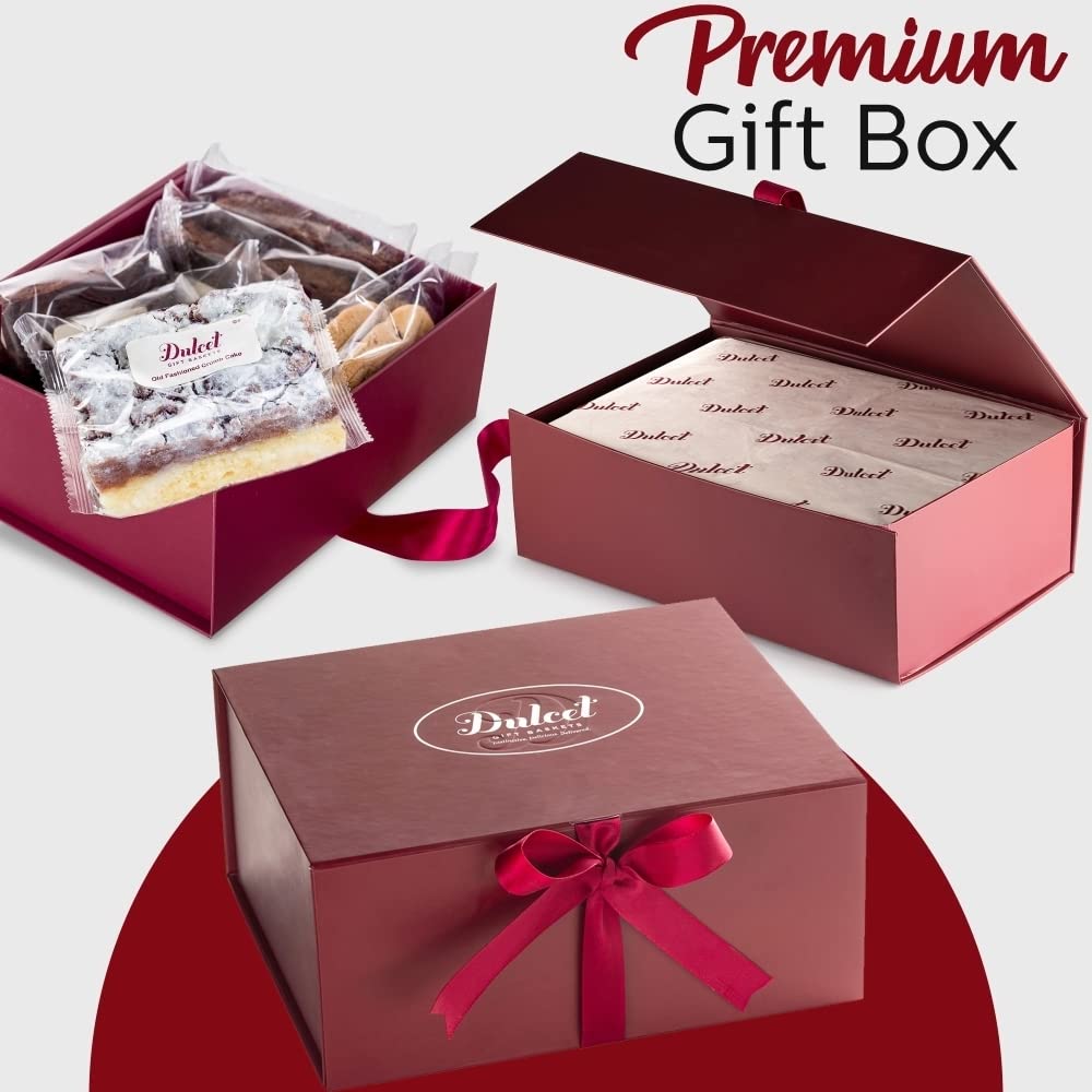 Deluxe Happy Birthday Gift Basket - Chocolate Bundt Cake, Walnut Brownies, Chocolate Chip Fudge, Cookies & Assorted Rugelach with Birthday Candles | Gourmet Dessert Collection for Birthdays, Anniversaries & Special Occasions