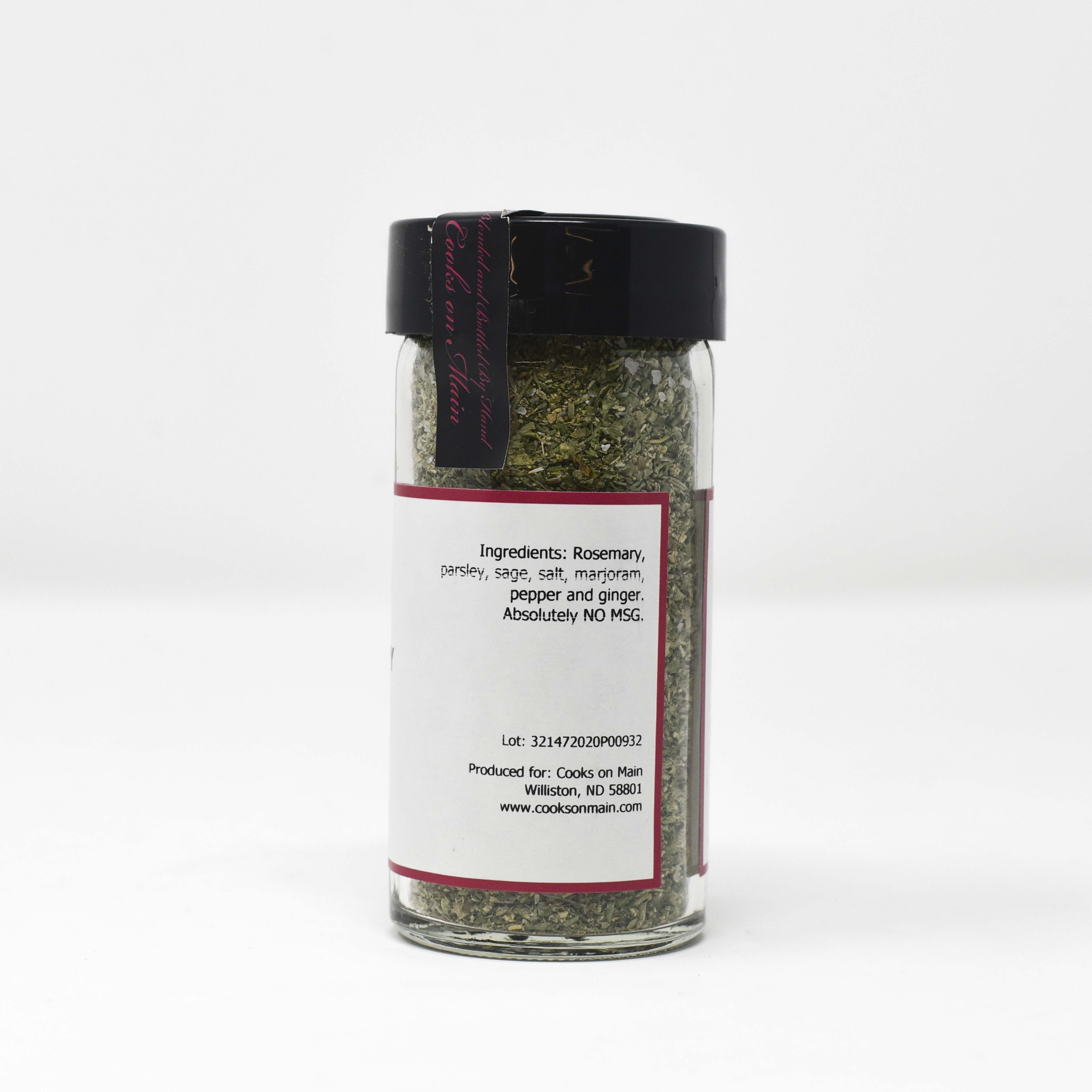 Jane's Premium Poultry Seasoning Blend - All Natural Herbs & Spices for Chicken, Turkey & More - Perfect for Roasting, Grilling & Holiday Cooking