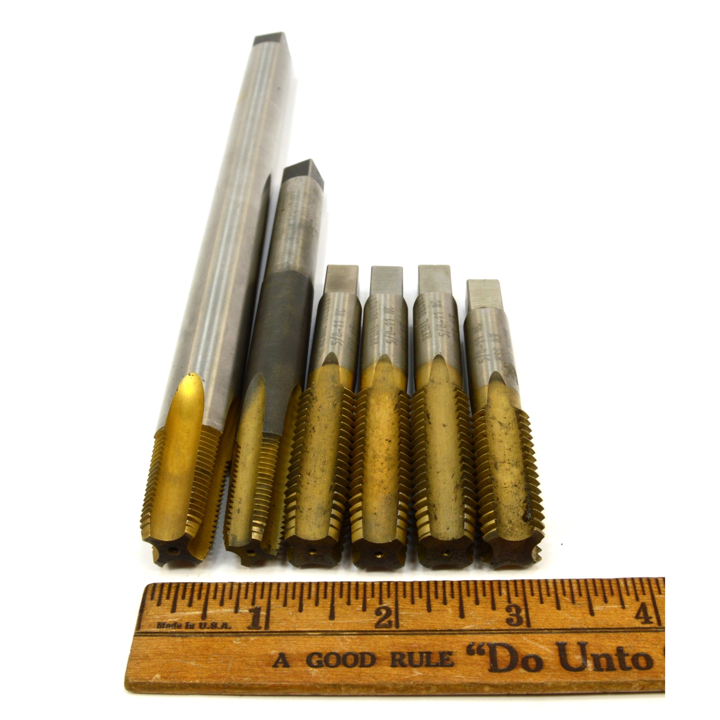 6-Piece Used REGAL BELOIT TAP Set - Mixed NPT & HC Taps (1/4