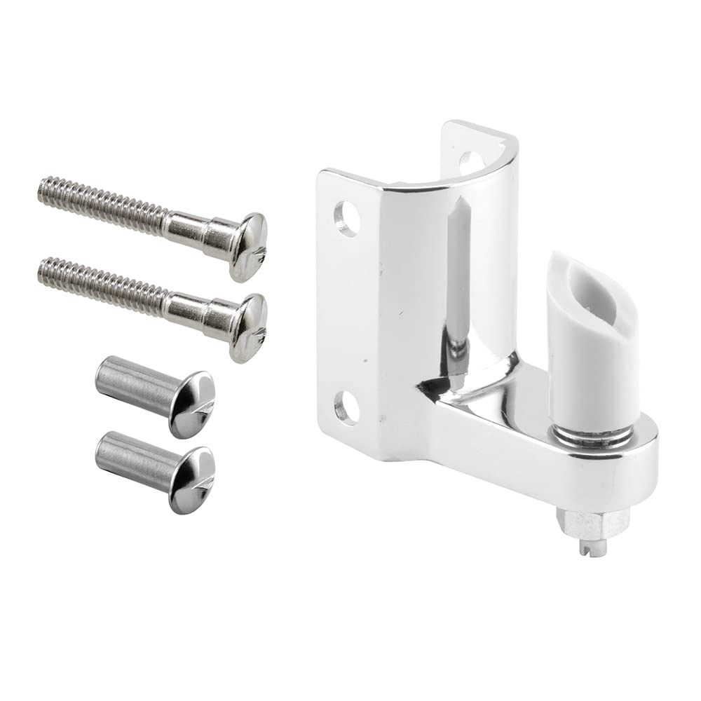 Prime-Line 656-7220 Post Mounted Gravity Pivot Hinge - 1-1/4 Inch, Durable Zamak Construction, Chrome Finish - Single Pack - Perfect for Cabinet Doors, Gates, and Heavy-Duty Applications