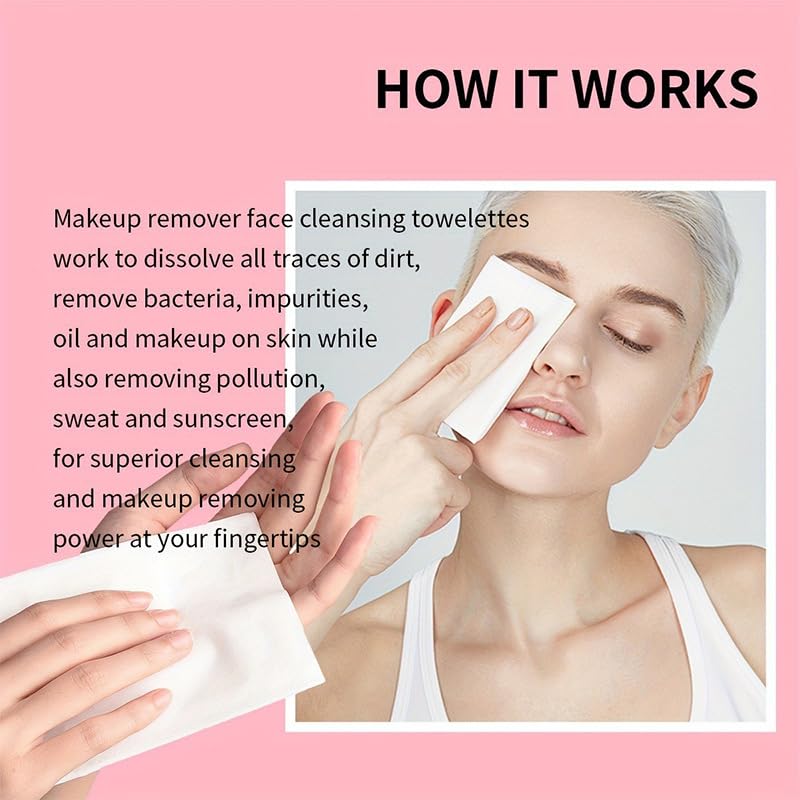 Gentle Organic Makeup Remover Wipes - Alcohol Free, Fragrance Free, Vegan & Cruelty Free Facial Cleansing Wipes for Sensitive Skin | Perfect for Travel, Gym & Daily Makeup Removal