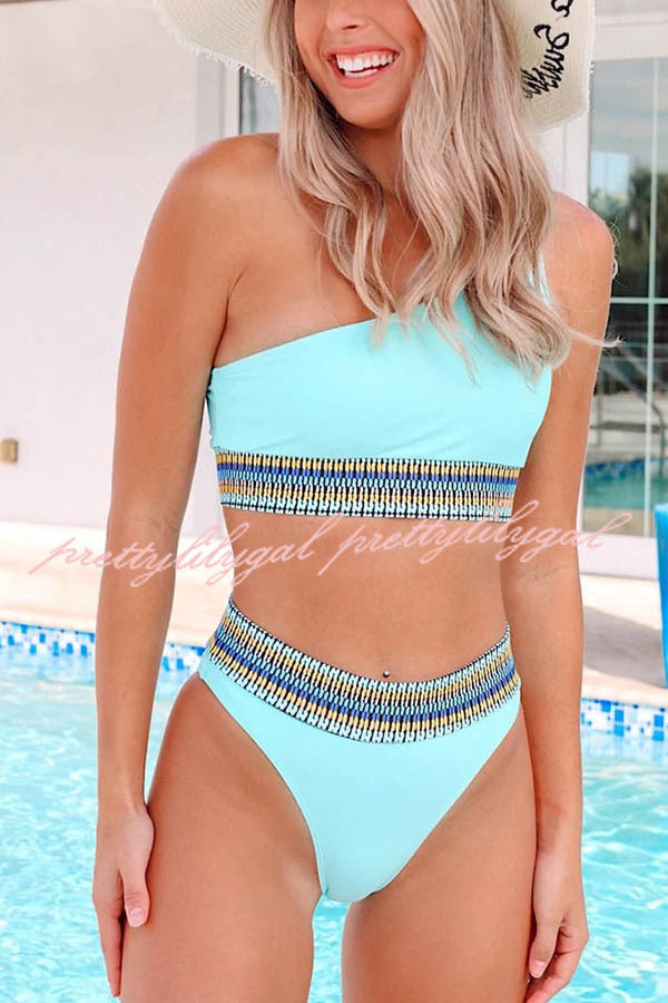Santorini One Shoulder Bikini Swimsuit - Sexy Beachwear for Women | Perfect for Pool Parties, Vacations & Summer Getaways