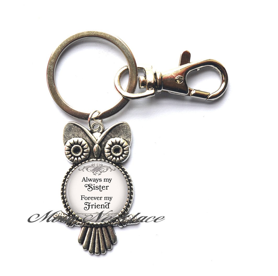 Charm Owl Keychain - Sister Gift for Best Friends & Family