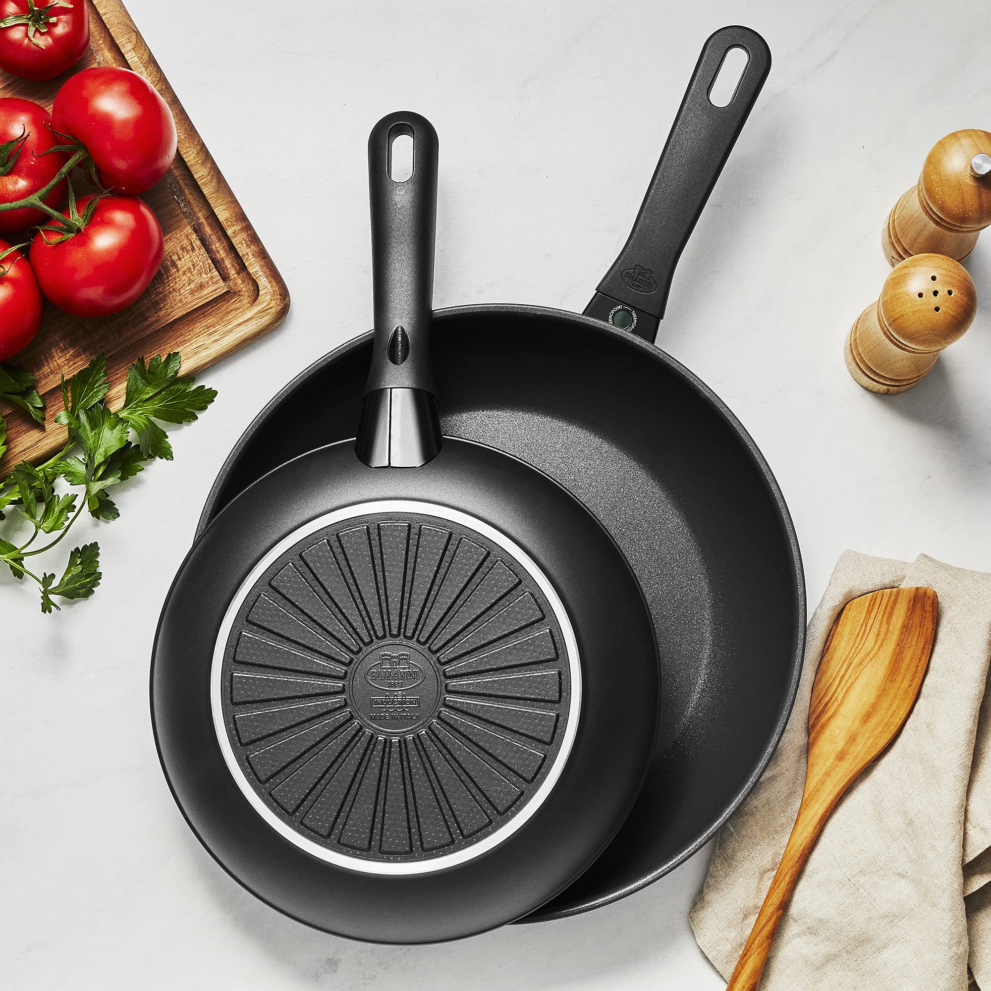 Ballarini Avola 2-Piece Aluminum Nonstick Frying Pan Set - Italian-Made Cookware for Sauteing, Frying & Cooking | Perfect for Home Kitchens & Professional Chefs