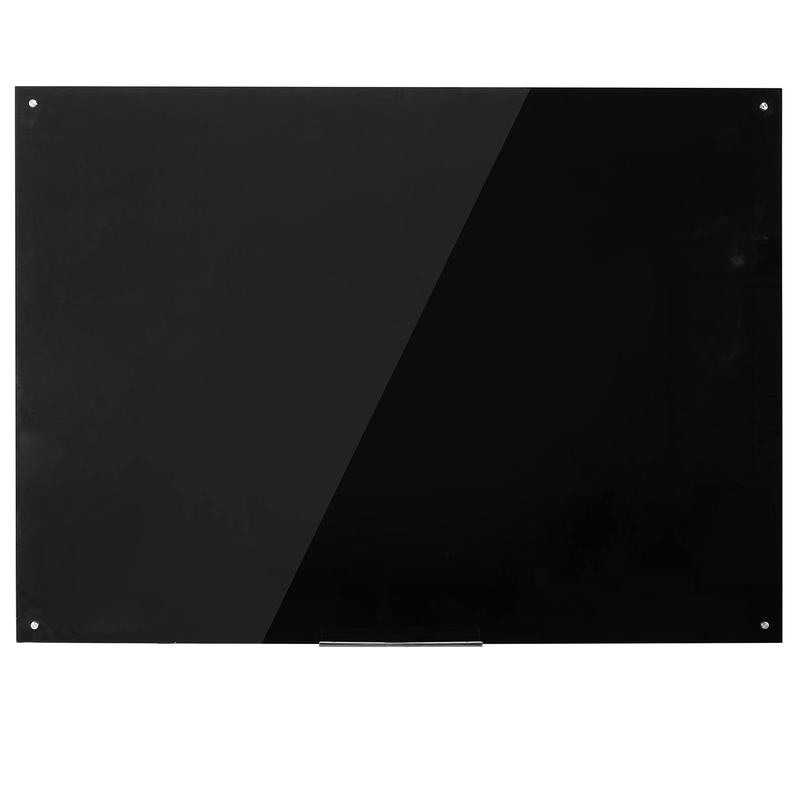Premium Magnetic Black Glass Dry Erase Board - 48