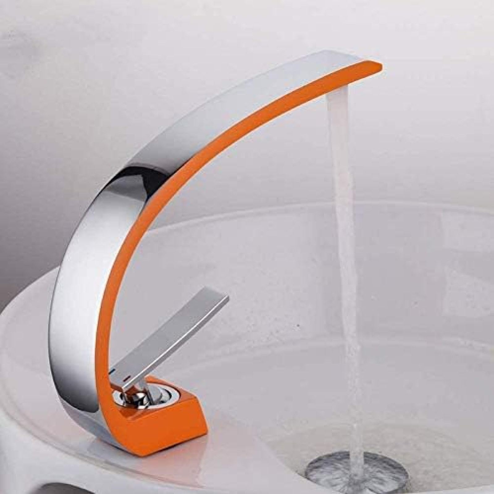 CRJUS Modern Kitchen Faucet - Chrome & Brass Mixer Tap with Hot and Cold Water for Home & Bathroom Sink | Perfect for Cooking, Washing Dishes & Handwashing