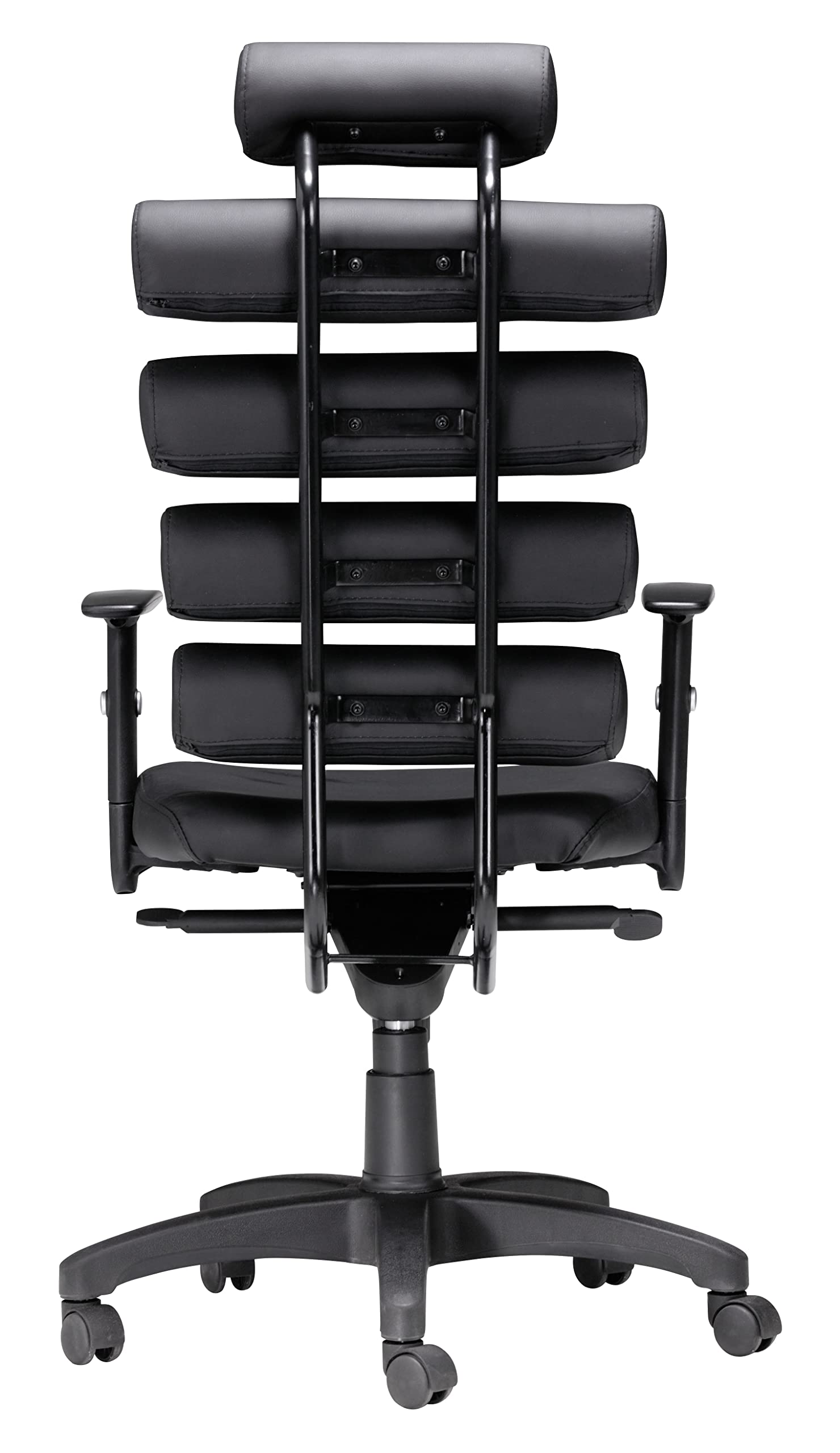 Zuo Unico Black Office Chair - Ergonomic Desk Chair for Home & Office Workspace - Comfortable Task Chair for Long Hours Sitting