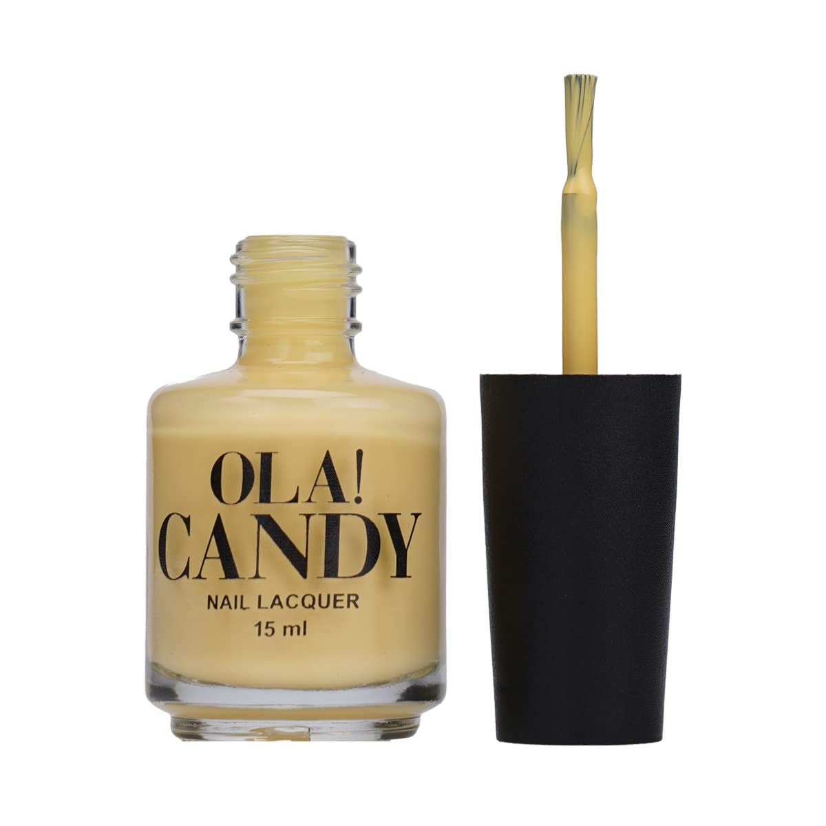 Ola Candy Little Miss Sunshine Nail Polish - 15ml Long Lasting Bright Yellow Nail Lacquer for Women - Perfect for Summer, Beach Vacations & Pedicures