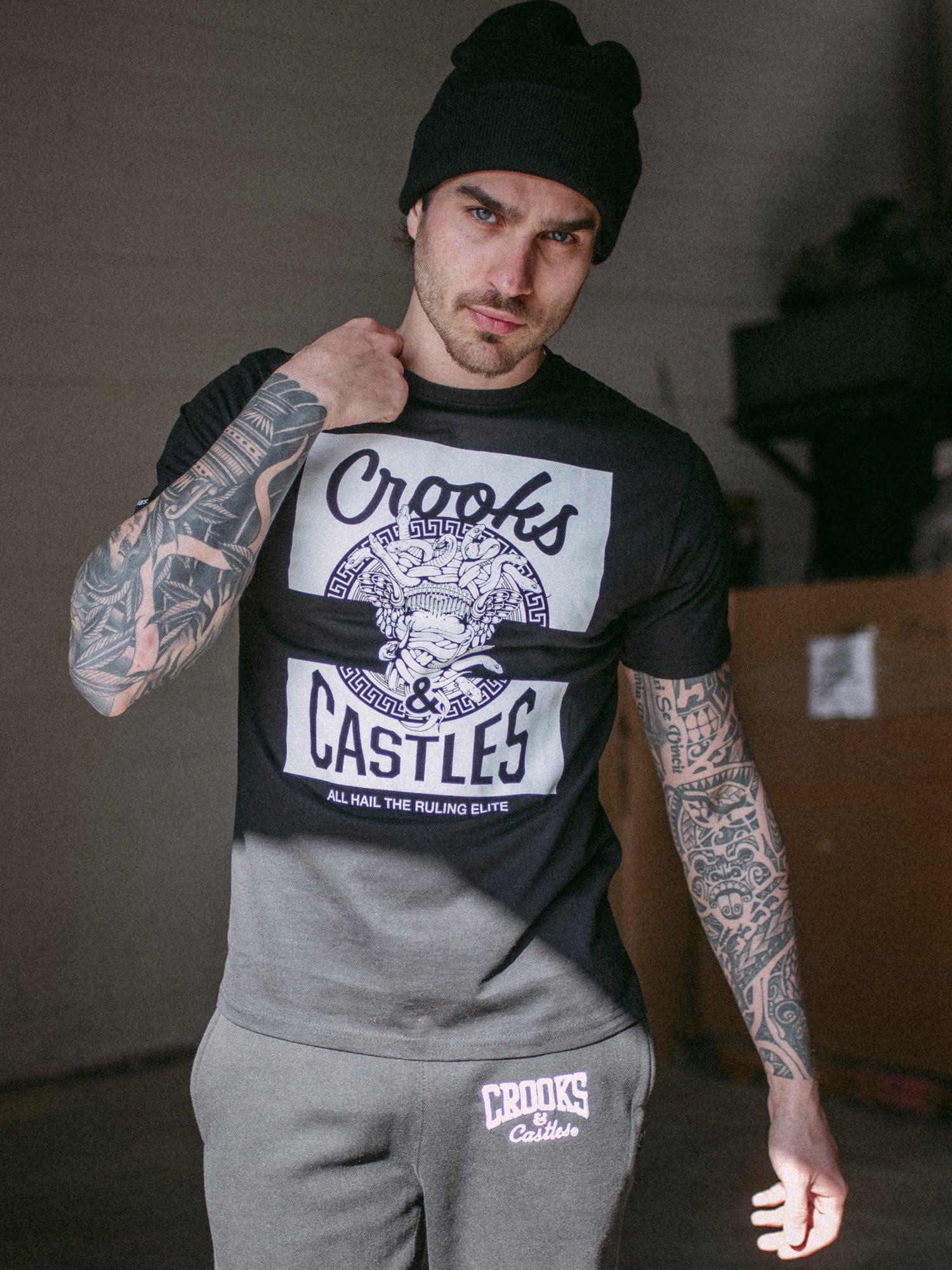 Crooks & Castles Mad Klepto Graphic T-Shirt - Men's Streetwear Tee for Urban Fashion & Hip Hop Style - Perfect for Casual Wear, Concerts, and Street Photography