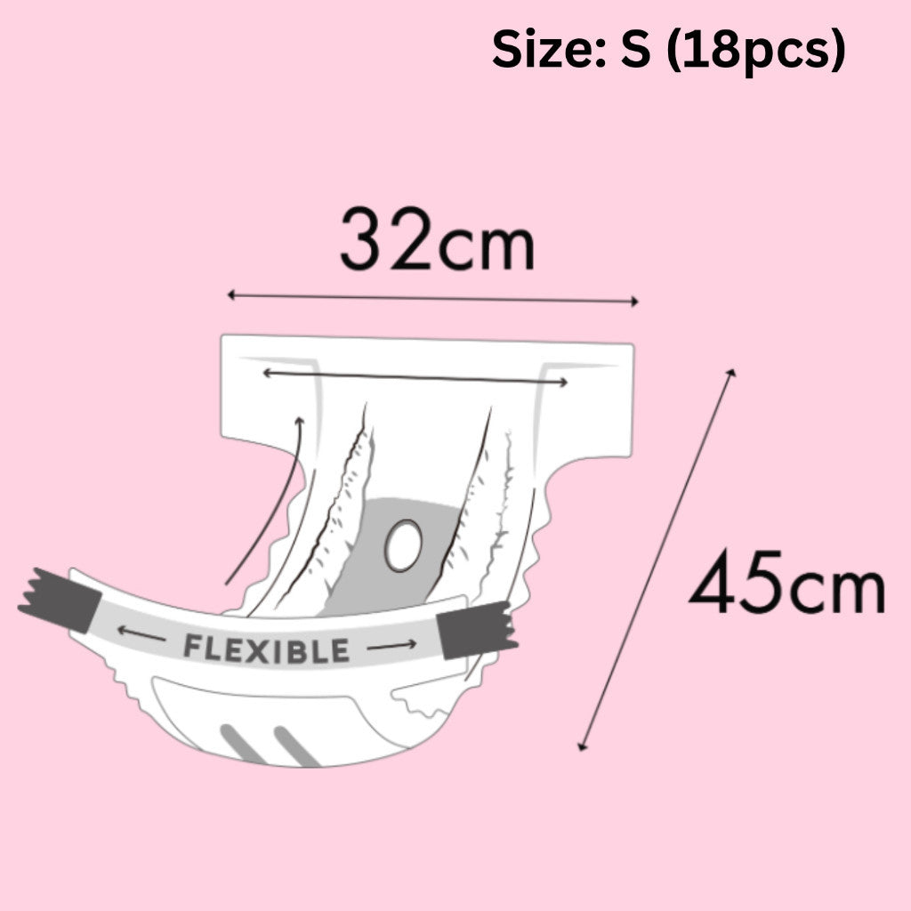 Ultimate Pet Antibacterial Disposable Female Dog Diapers - 5 Sizes (XS, S, M, L, XL) - Super Absorbent Washable Puppy Pads for Incontinence, Heat Cycles & Training - Perfect for Small, Medium & Large Dogs at Home or Travel