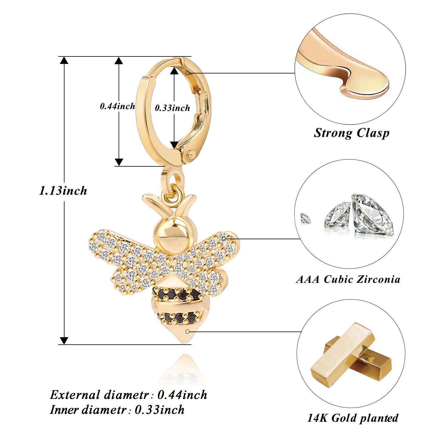 SANNYRA 14K Gold Plated Huggie Earrings for Women - Beach Sea Drop Dangle Earrings with Starfish, Butterfly, Moon & Star Charms - Elegant Seashell Jewelry for Summer Vacation, Beach Party & Boho Fashion