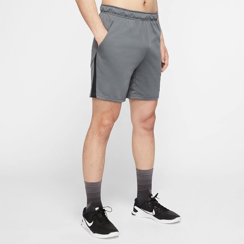 Nike Men's Dry 5.0 Performance T-Shirt - Moisture Wicking, Breathable, Quick Dry Activewear - Iron Grey/Black/Black - XL - Ideal for Running, Gym Workouts & Outdoor Sports