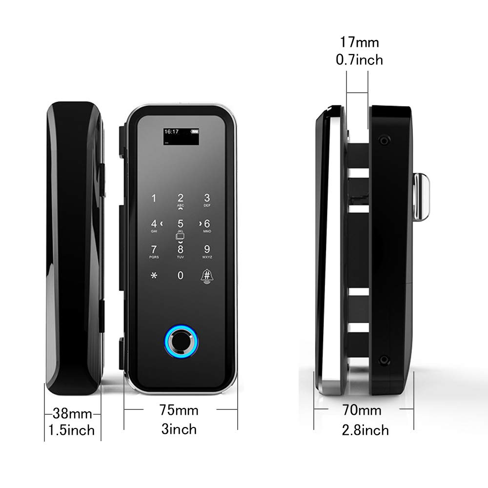 Smart Keyless Entry Door Lock with Fingerprint & Keypad - Digital Smart Lock for Home, Office & Airbnb - Secure & Convenient Access Control for Front Door, Apartment & Business