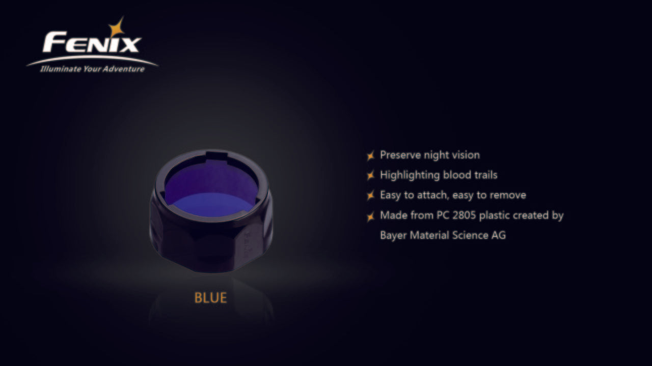 Fenix AOF S Flashlight with Filter Adapter - High-Power Tactical Light for Camping, Hunting & Emergency Use
