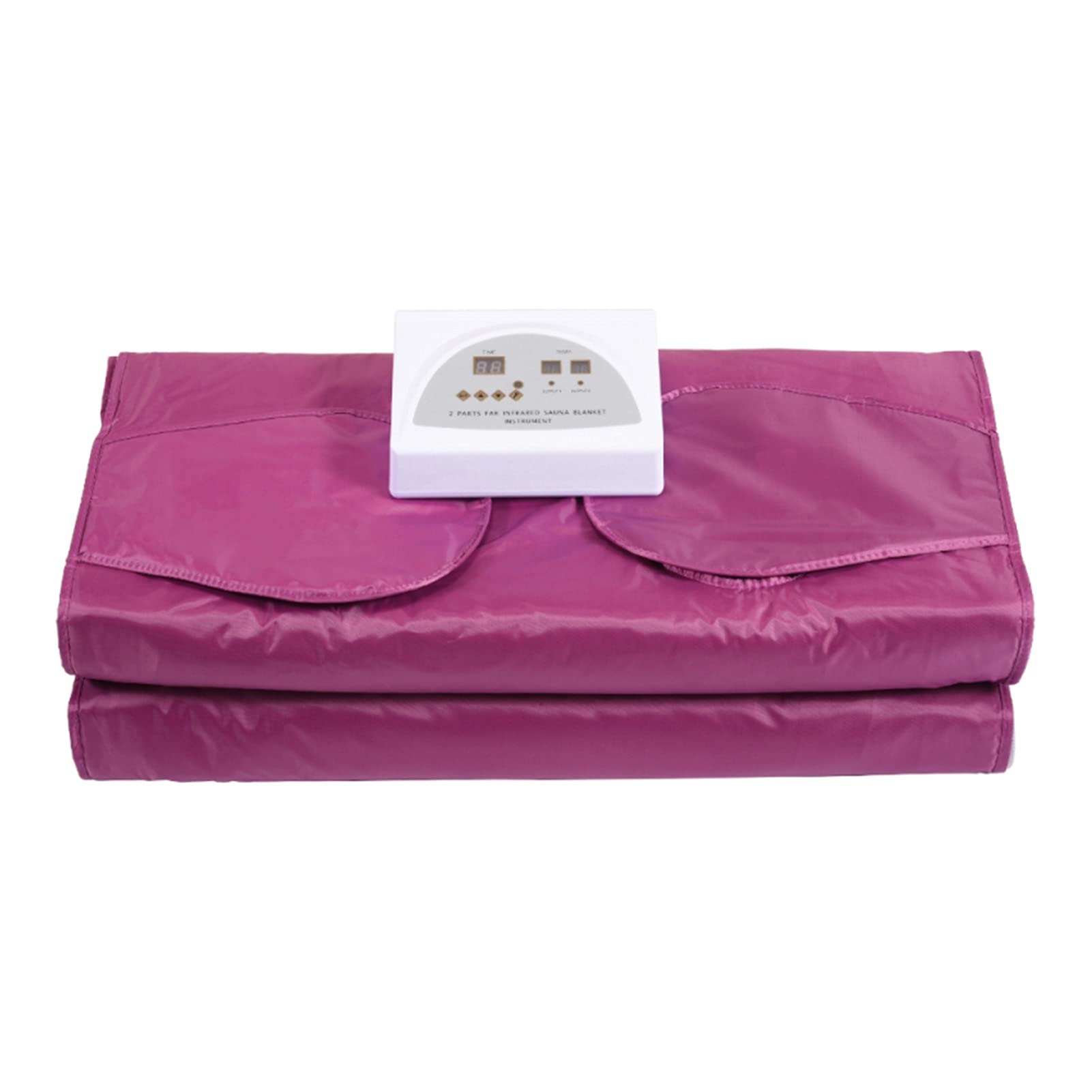 Purple Portable Sauna Blanket with Digital Temperature Control - Detox & Slimming Body Wrap for Weight Loss, Spa & Home Use - Hand Reachable Design for Easy Adjustment