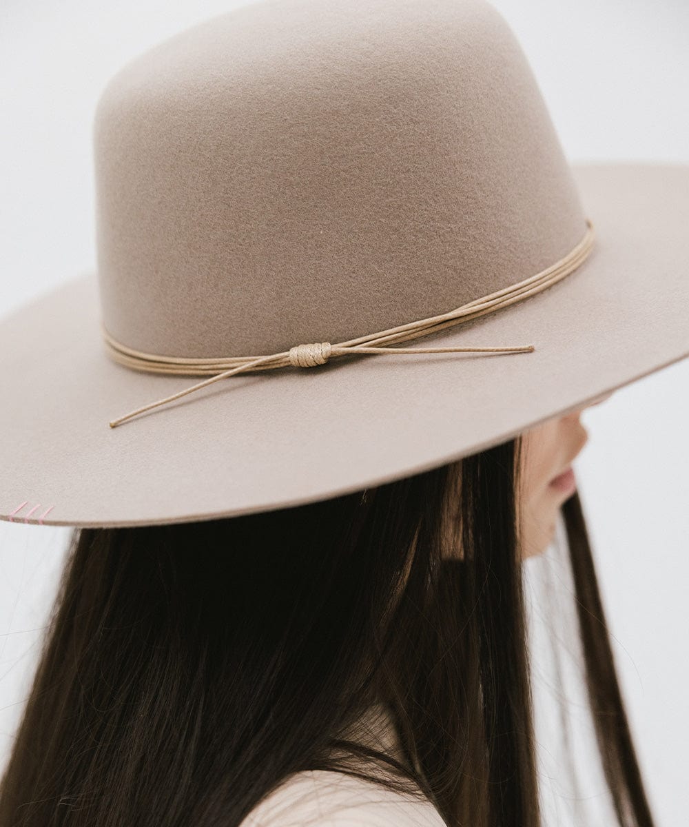 Rue Open Crown Hat - Stylish Summer Sun Hat for Women, Wide Brim Floppy Hat for Beach, Garden & Outdoor Activities