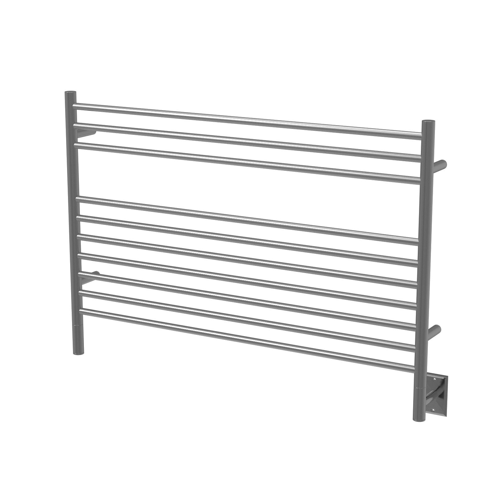 Amba LS Jeeves Model L Straight Towel Warmer - Premium Stainless Steel Bathroom Heated Towel Rack for Spa, Hotel & Home Luxury - Fast Heating & Energy Efficient