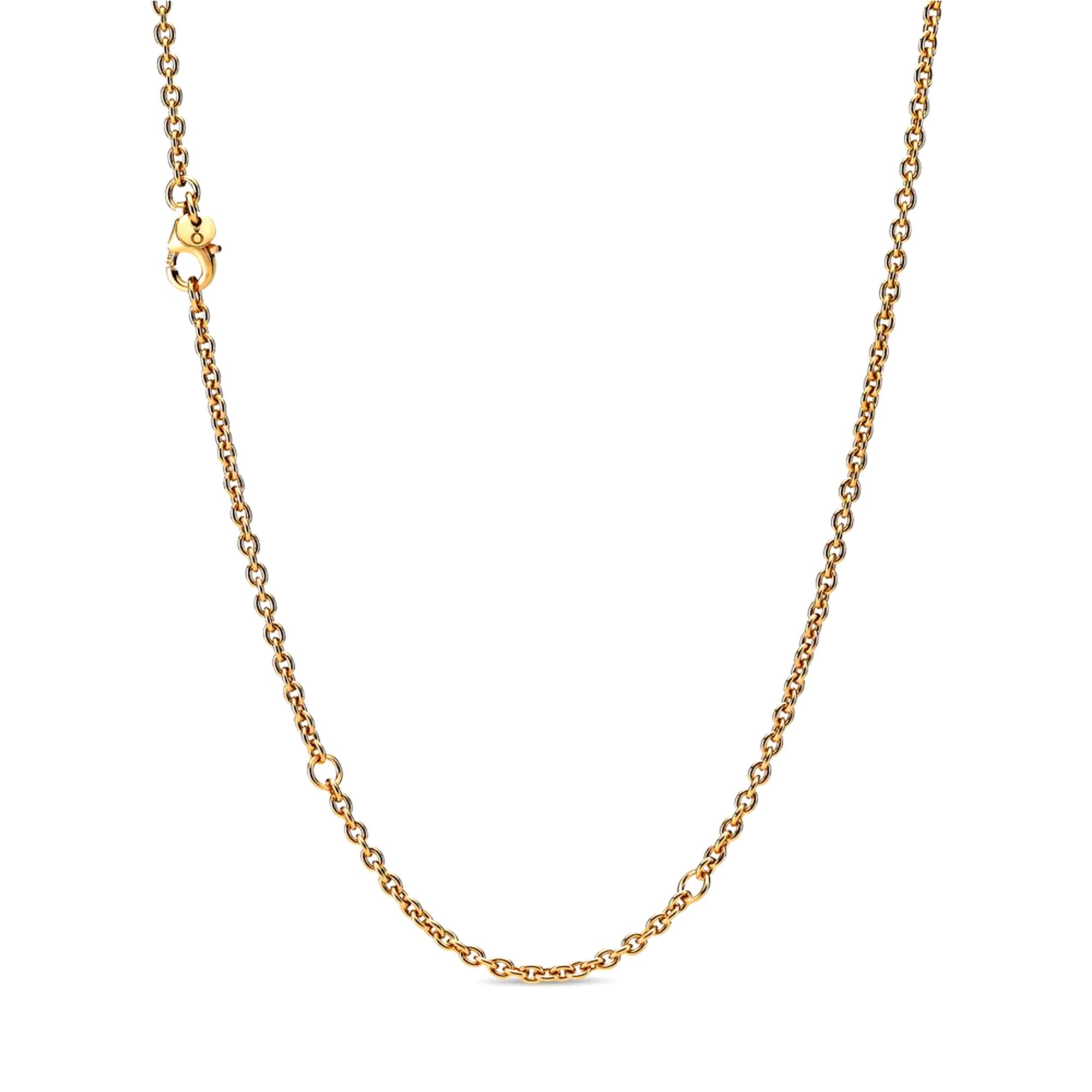 Pandora Jewelry Cable Chain Shine Necklace 23.6 Inches - Sterling Silver Dainty Layering Necklace for Women, Perfect for Everyday Wear & Gift Giving