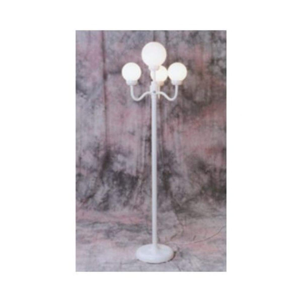 202W European Style Outdoor Street Lamp - Elegant White Garden Lighting for Pathways, Driveways, and Patios