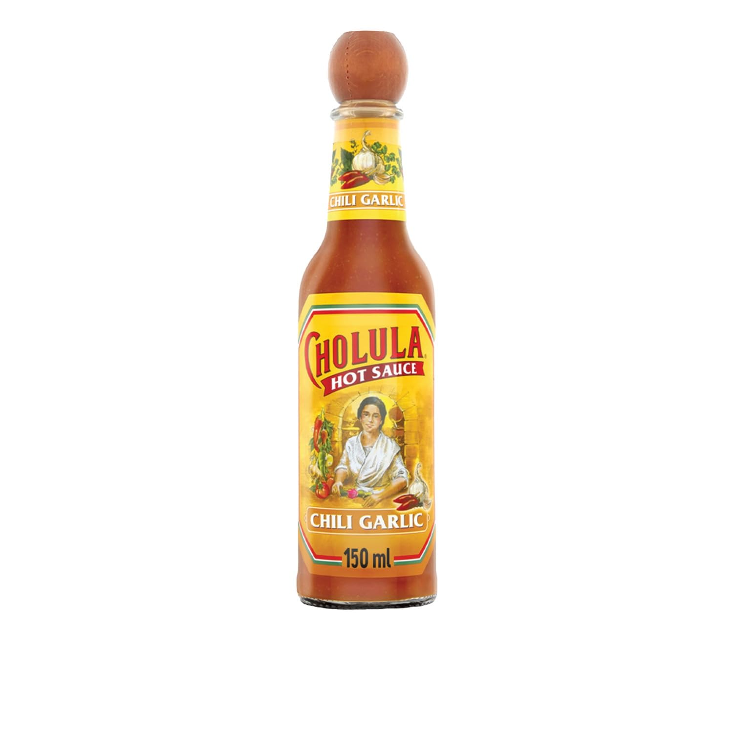 Cholula Hot Chili Garlic Sauce - 12 Pack (5 Oz Each) | Spicy Flavor Enhancer for Tacos, Wings & Mexican Cuisine | Perfect for Cooking, Grilling & Dipping