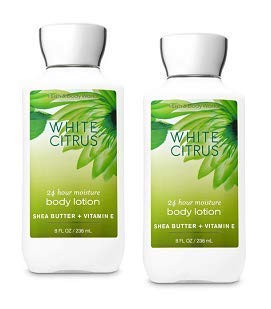 Bath and Body Works White Citrus Super Smooth Body Lotion 2-Pack (8 Oz Each) - Hydrating Moisturizer for Dry Skin, Perfect for Daily Use & Gift Giving