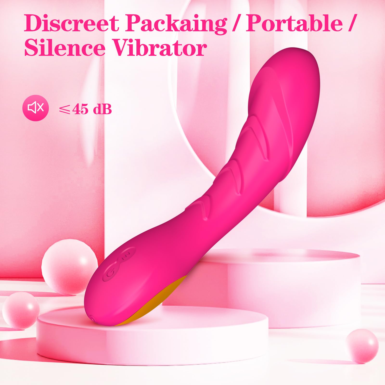 Best G-Spot Vibrator for Women - Silent, Waterproof & Rechargeable Clitoral Stimulator with 12 Vibration Modes - Perfect for Couples Play & Solo Pleasure - Slim Design Adult Sex Toy for Nipple & Clit Stimulation - Ideal for Bedroom Fun, Travel & Discreet Personal Massage