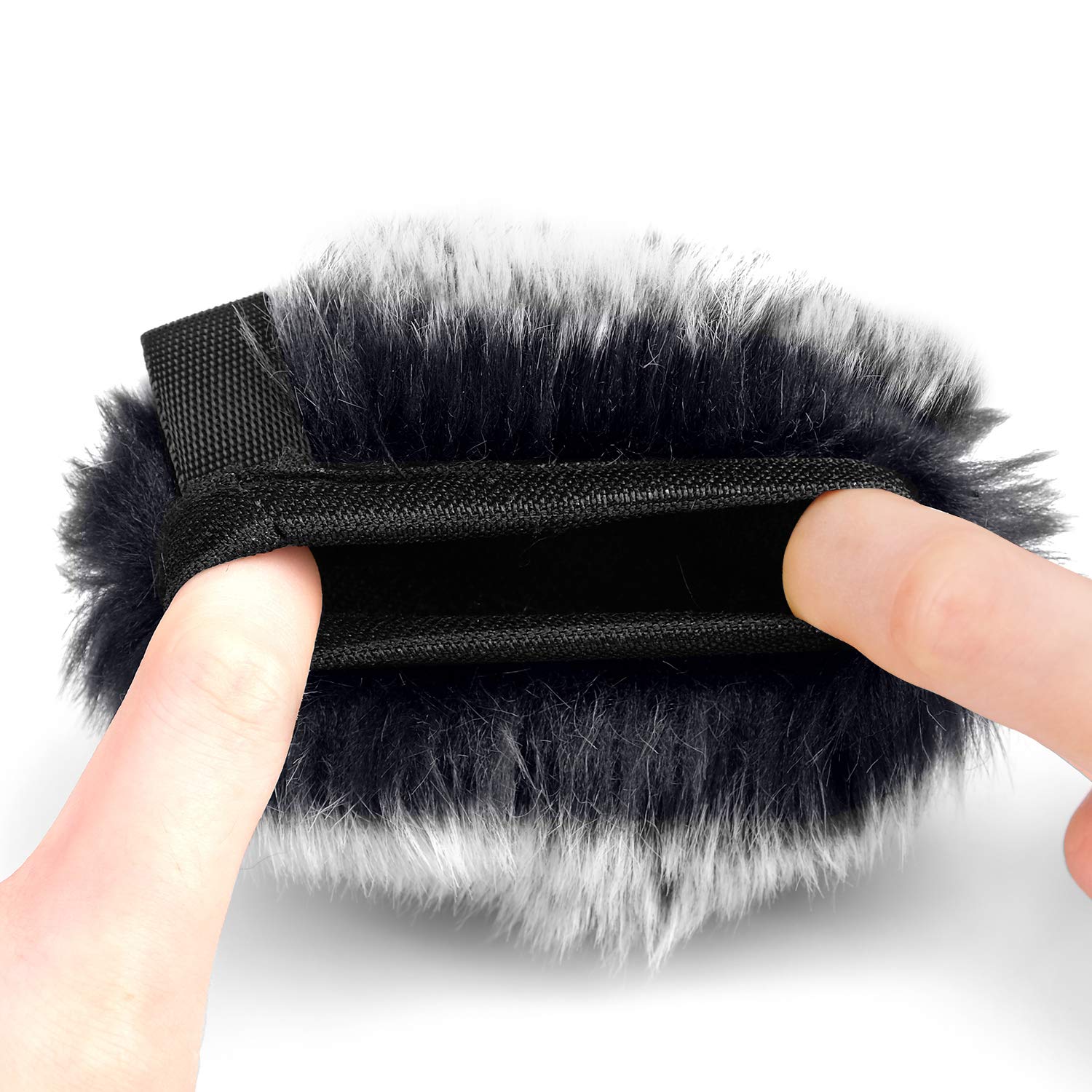 ChromLives Microphone Windscreen - Furry & Foam 2-Pack Wind Cover for Zoom H1/H1n, Apogee Mic - Professional Studio & Outdoor Recording Accessories