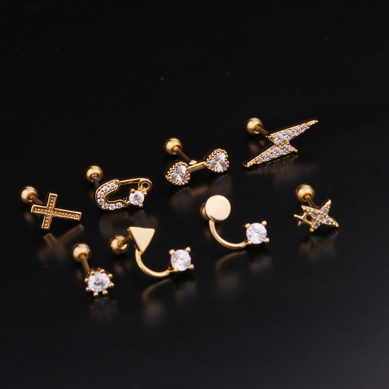 20G Surgical Steel Safety Pin Conch Daith Piercing Jewelry - Hypoallergenic Body Jewelry for Cartilage & Ear Piercings | Perfect for Everyday Wear & Unique Style