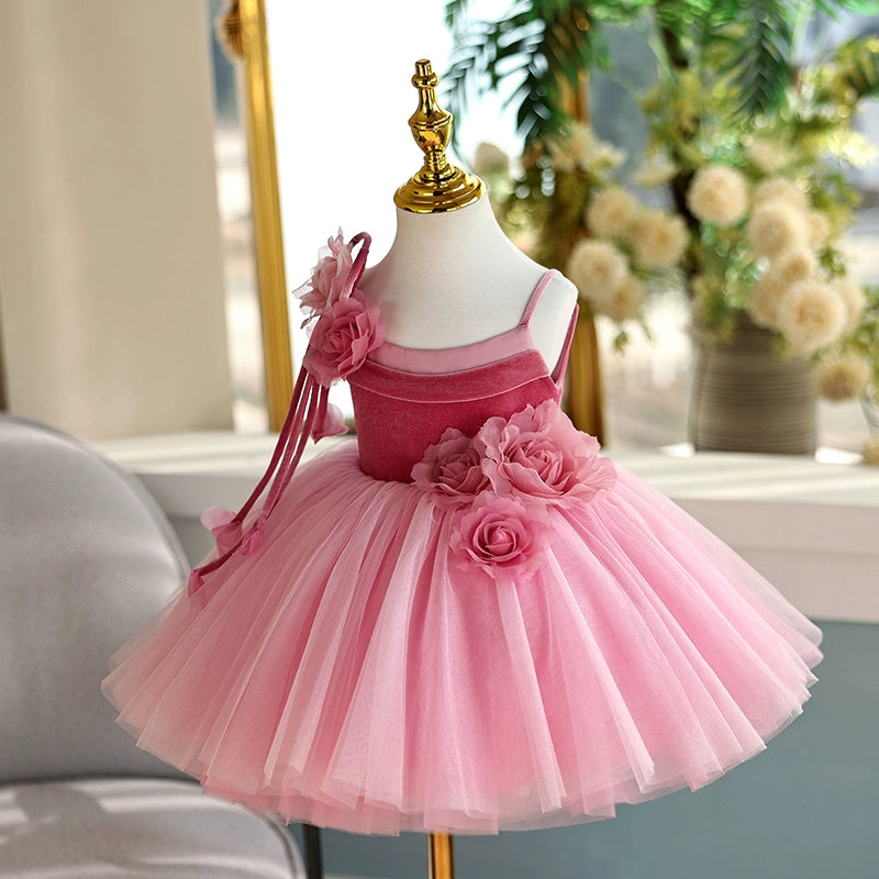 Adorable Flower Girl Dress for Weddings & Birthdays - Puffy Princess Gown for Special Occasions & Photo Shoots