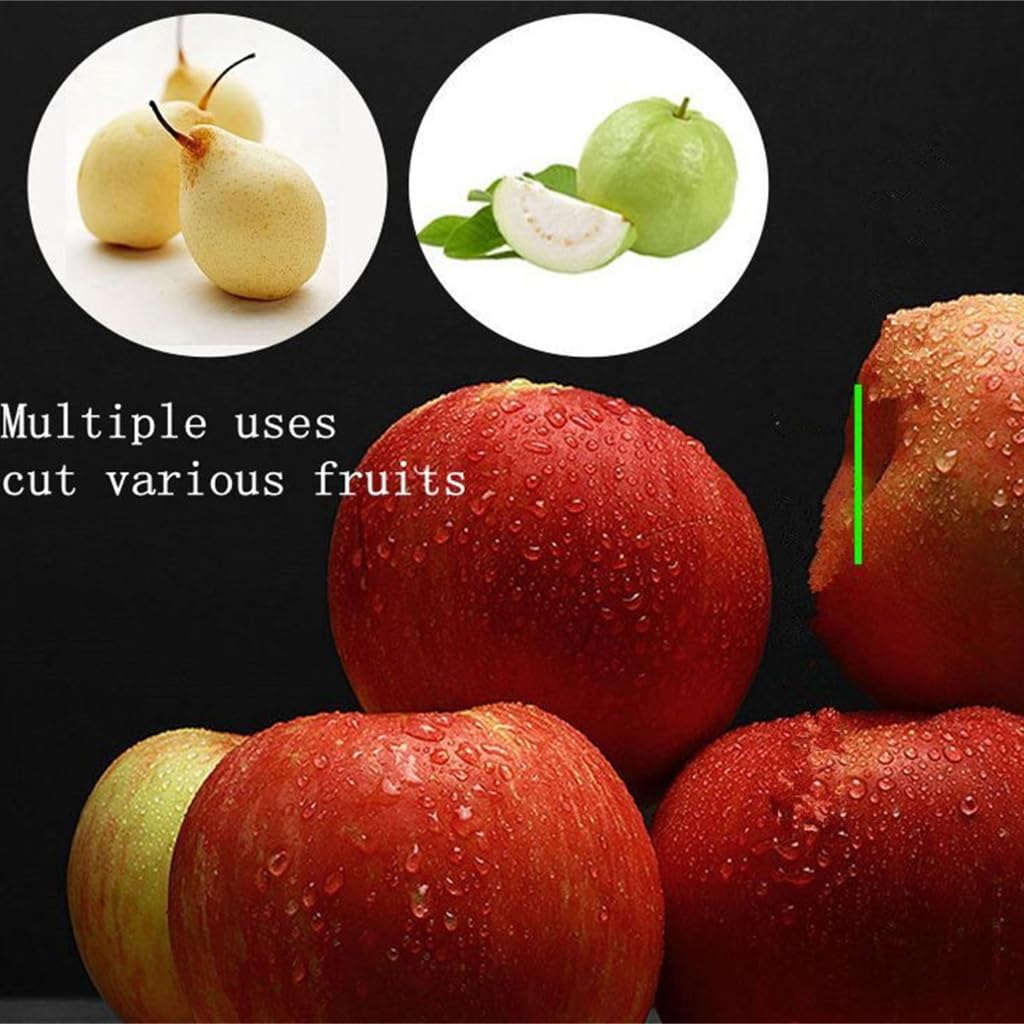 Stainless Steel Pear Peeler with 8 Wedges - Multi-Fruit Slicer & Corer for Apples, Pears, Potatoes - Perfect for Fruit Salads, Baking & Meal Prep