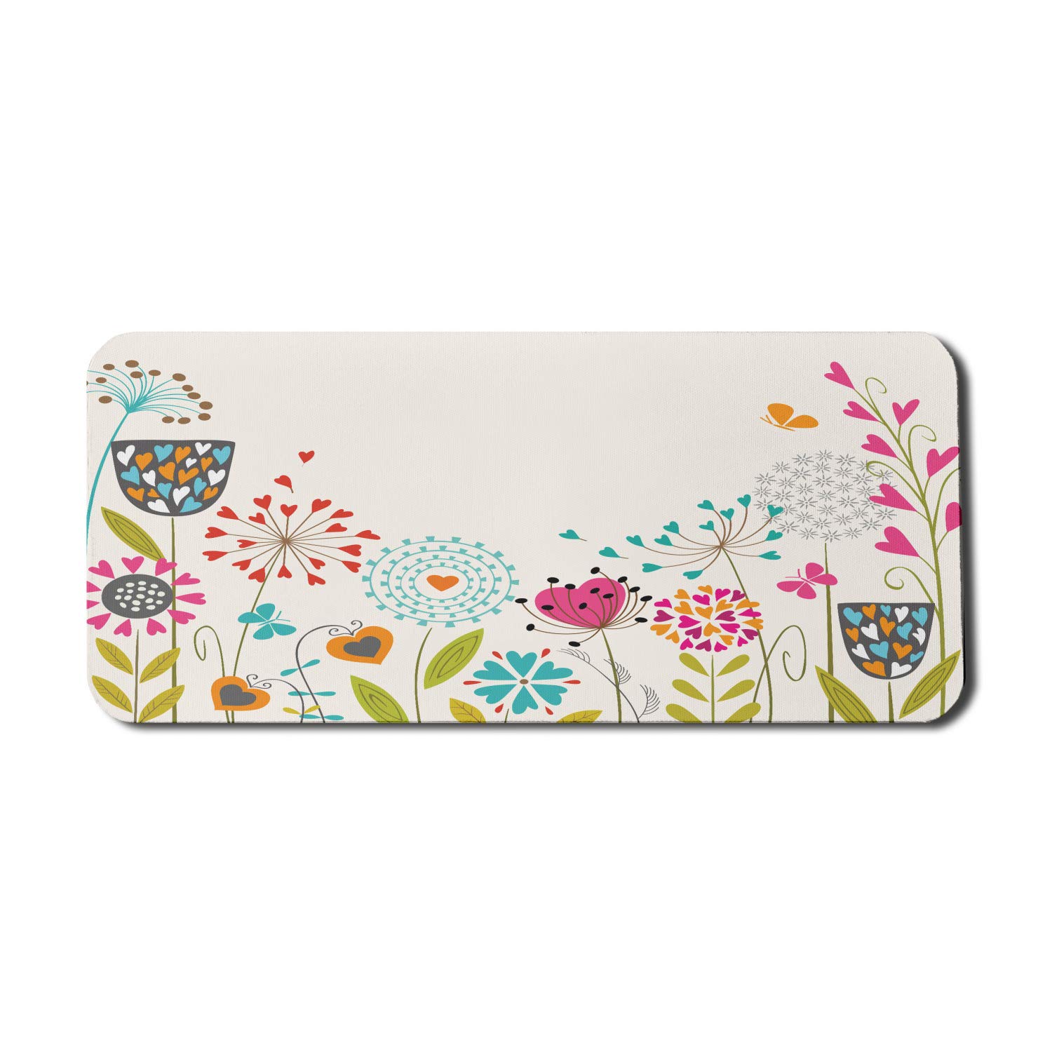 Ambesonne Floral Computer Mouse Pad - Large 35