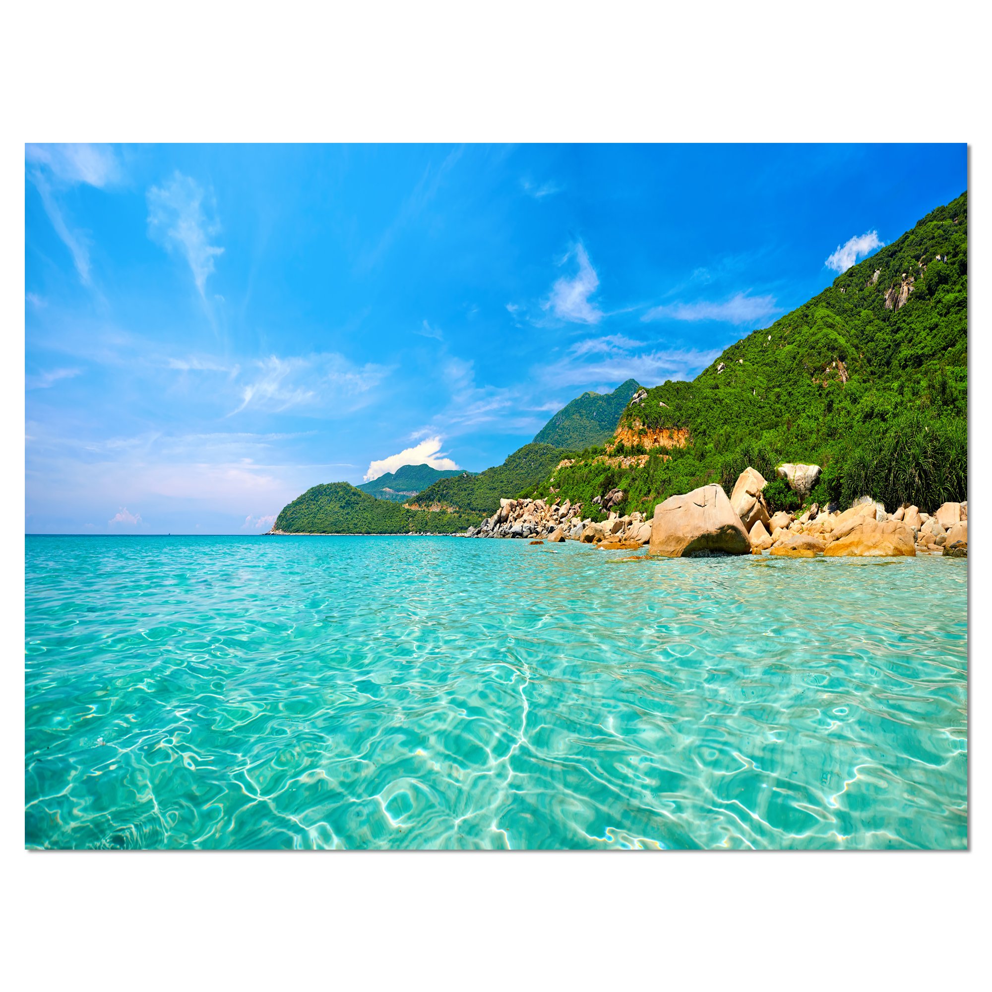 Stunning Sky Mountain and Water Landscape Photography Canvas Print - Nature Wall Art for Living Room, Bedroom & Office Decor