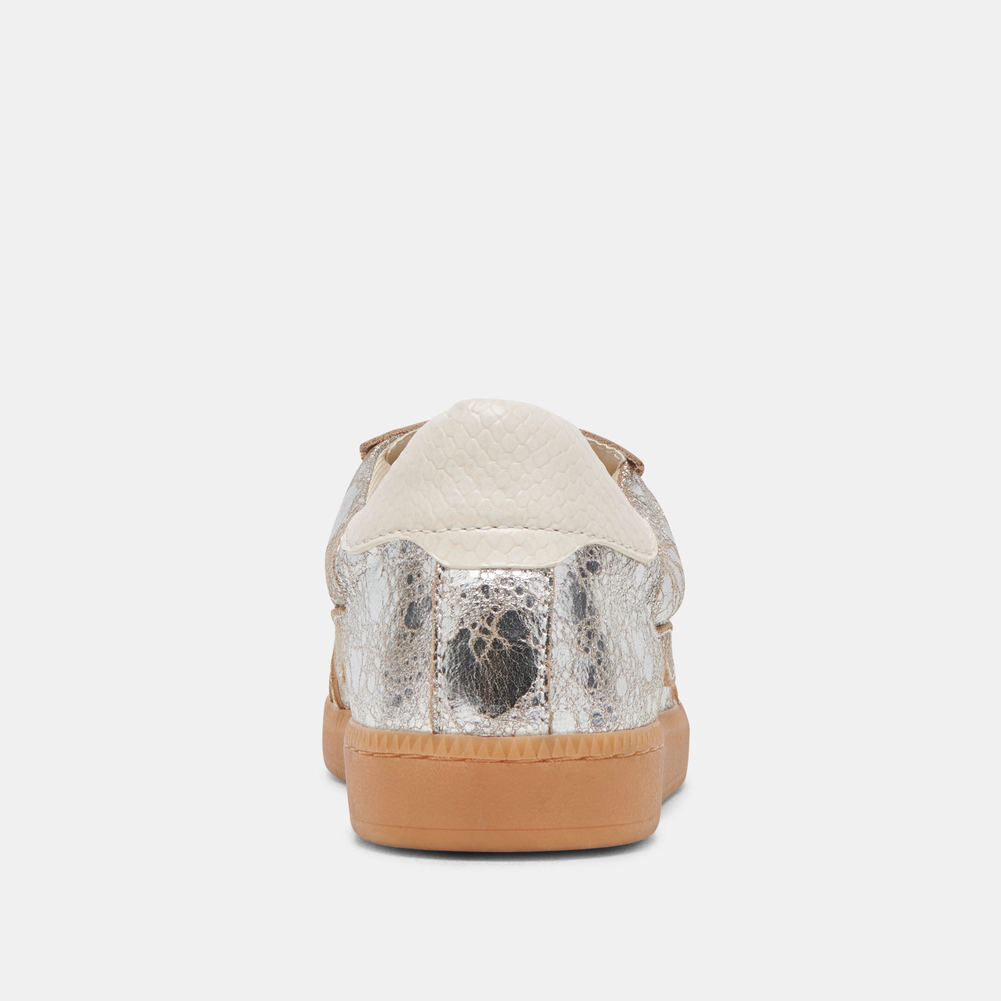Distressed Silver Leather Wide Sneakers for Women - Comfortable & Stylish Casual Shoes for Walking, Running & Everyday Wear