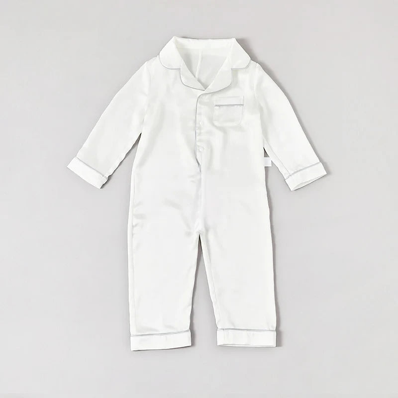 One Piece Baby Silk Pajamas - Soft & Comfortable Sleepwear for Infants & Toddlers - Perfect for Bedtime, Naptime & Lounging