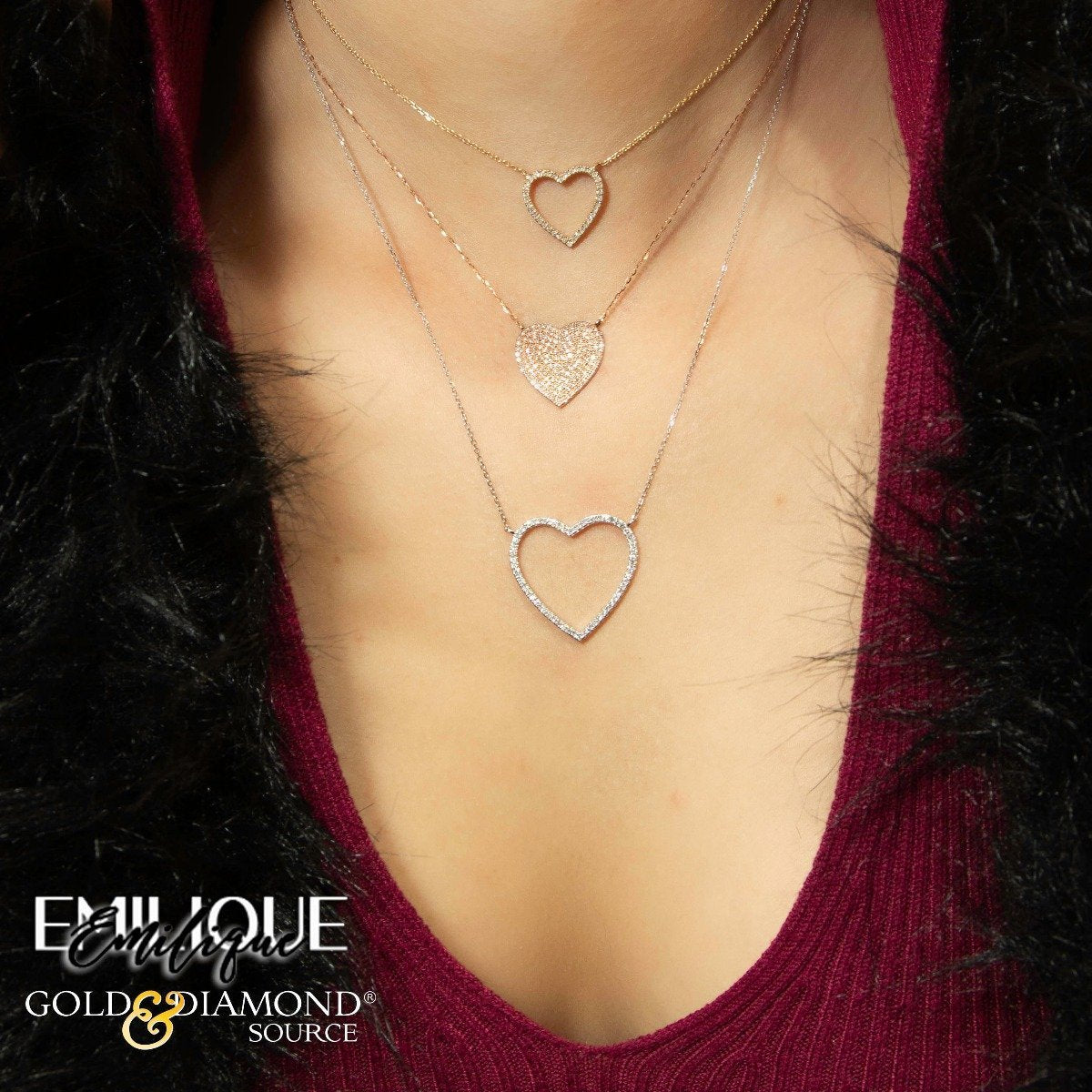 14K Gold 1/4 CTW Diamond Heart Pendant Necklace for Women - Elegant Valentine's Day Gift, Anniversary Jewelry & Everyday Luxury Accessory
