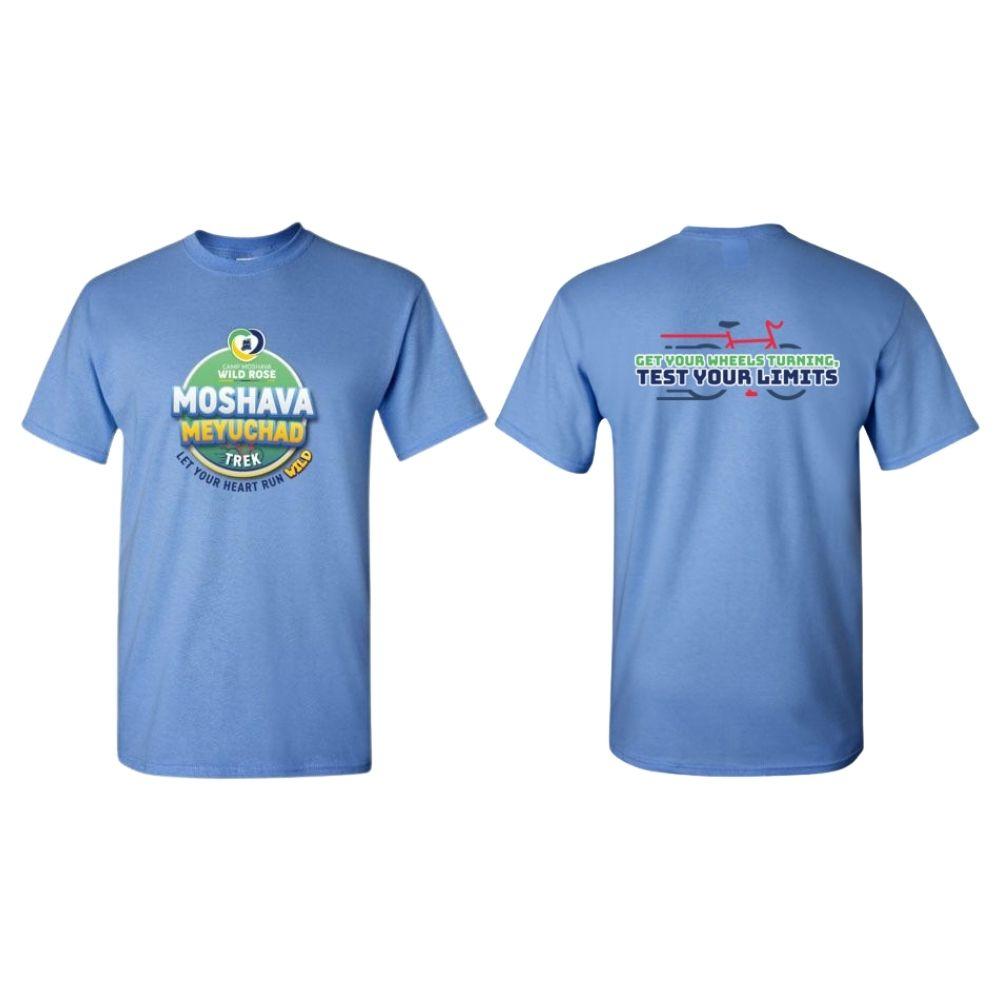 Moshava Wild Rose Short Sleeve Two-Sided Graphic T-Shirt for Women - Soft Cotton Casual Tee for Hiking, Travel & Outdoor Adventures