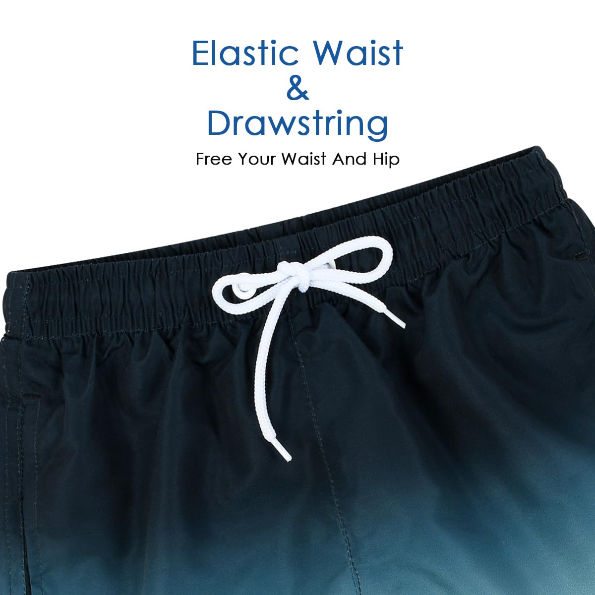 **Men's Quick Dry Swim Trunks with Mesh Lining & Pockets - Funny Beach Shorts for Swimming, Surfing & Summer Vacations**